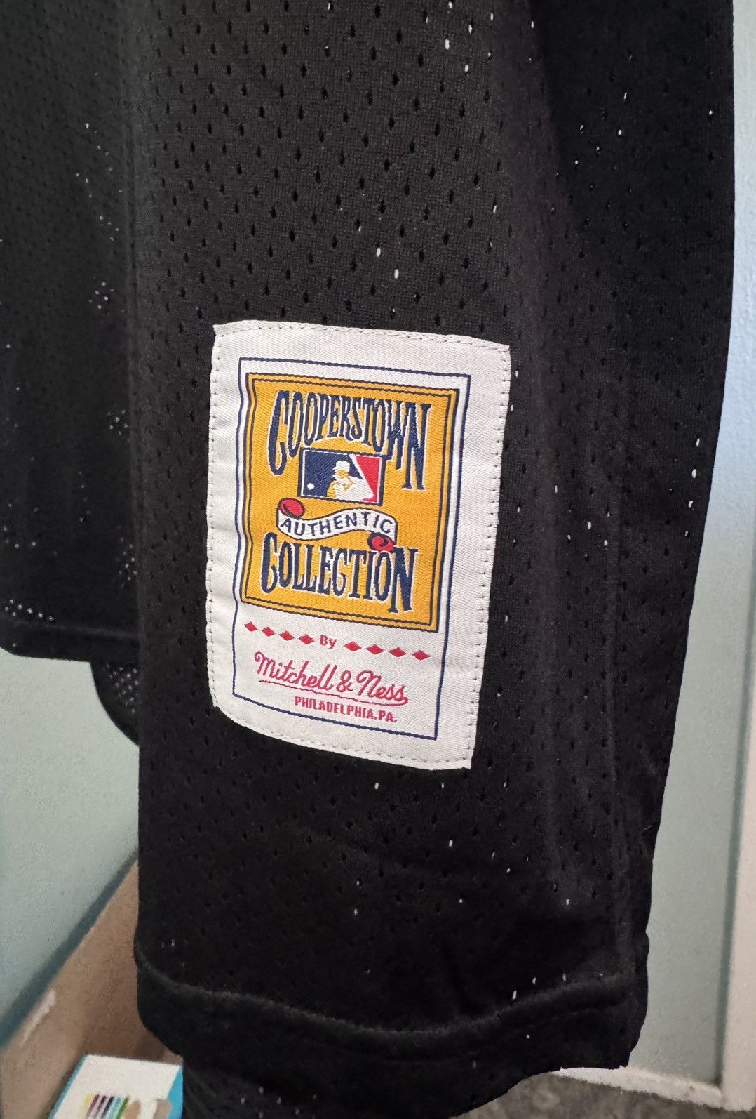 Mitchell & Ness Mitchell & Ness Black Mesh Cooperstown Collection Jersey XXL Size US XXL / EU 58 / 5 - 2 Thumbnail