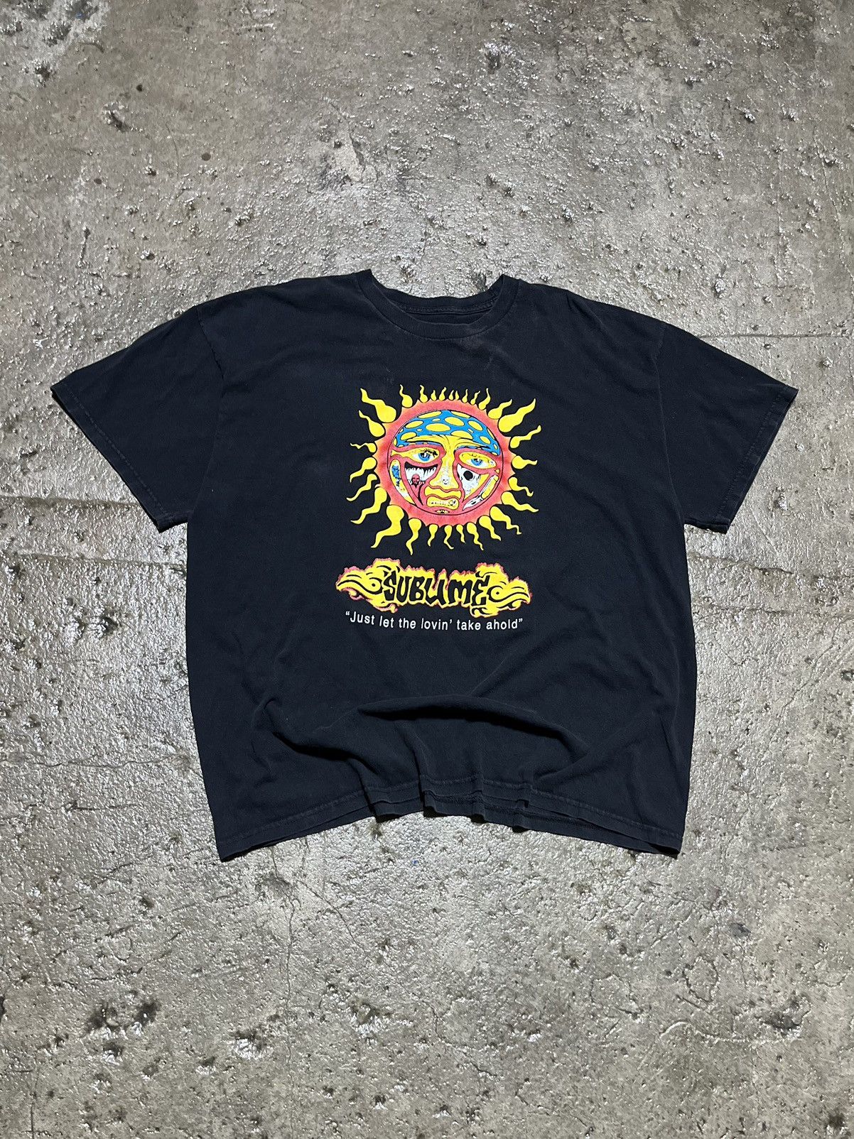 Image of Band Tees x Sublime Crazy Vintage Sublime Band Tee Y2K 90's in Black, Men's (Size XL)