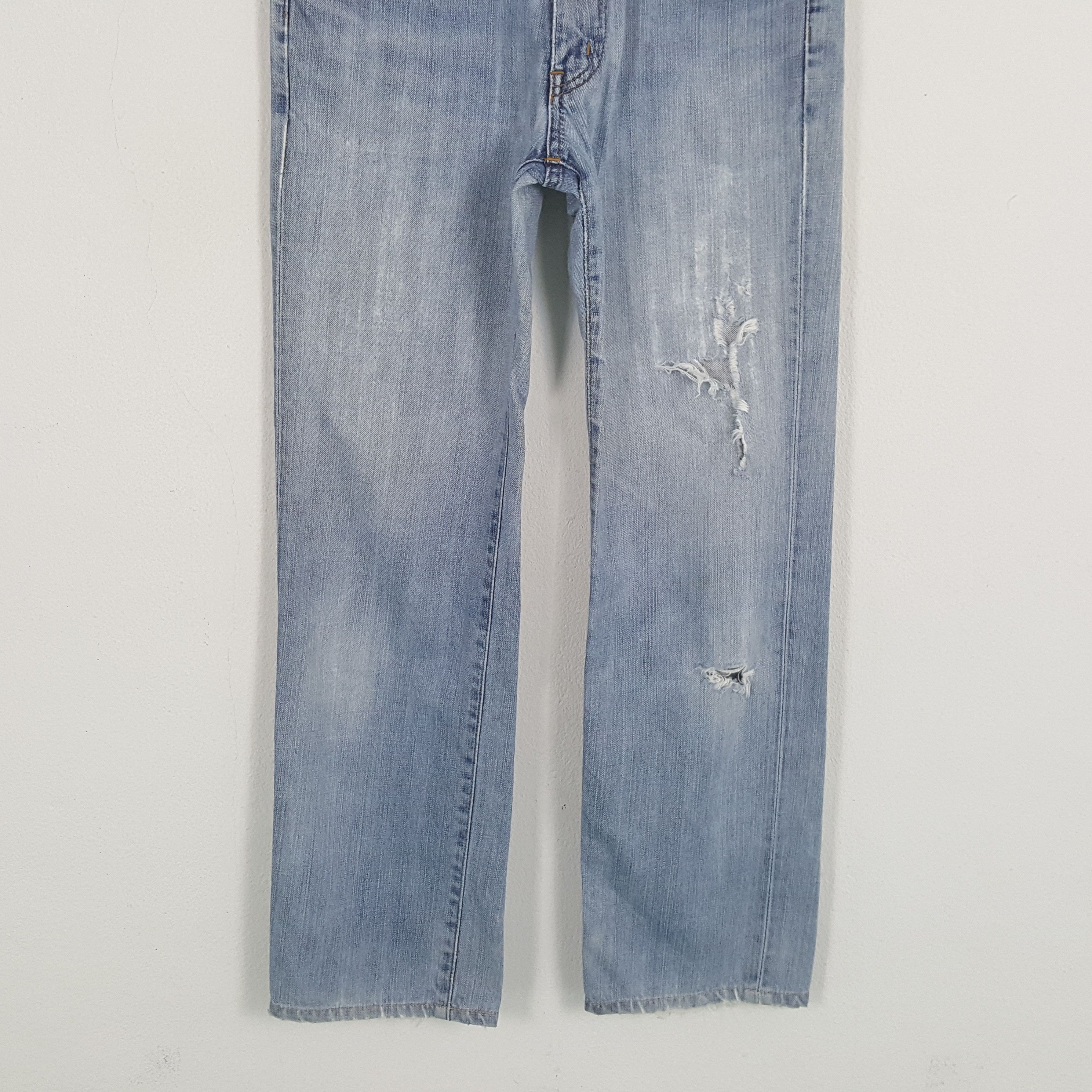 Edwin × Japanese Brand × Vintage EDWIN Streetwear Style Distressed Jean Size US 28 / EU 44 - 3 Thumbnail