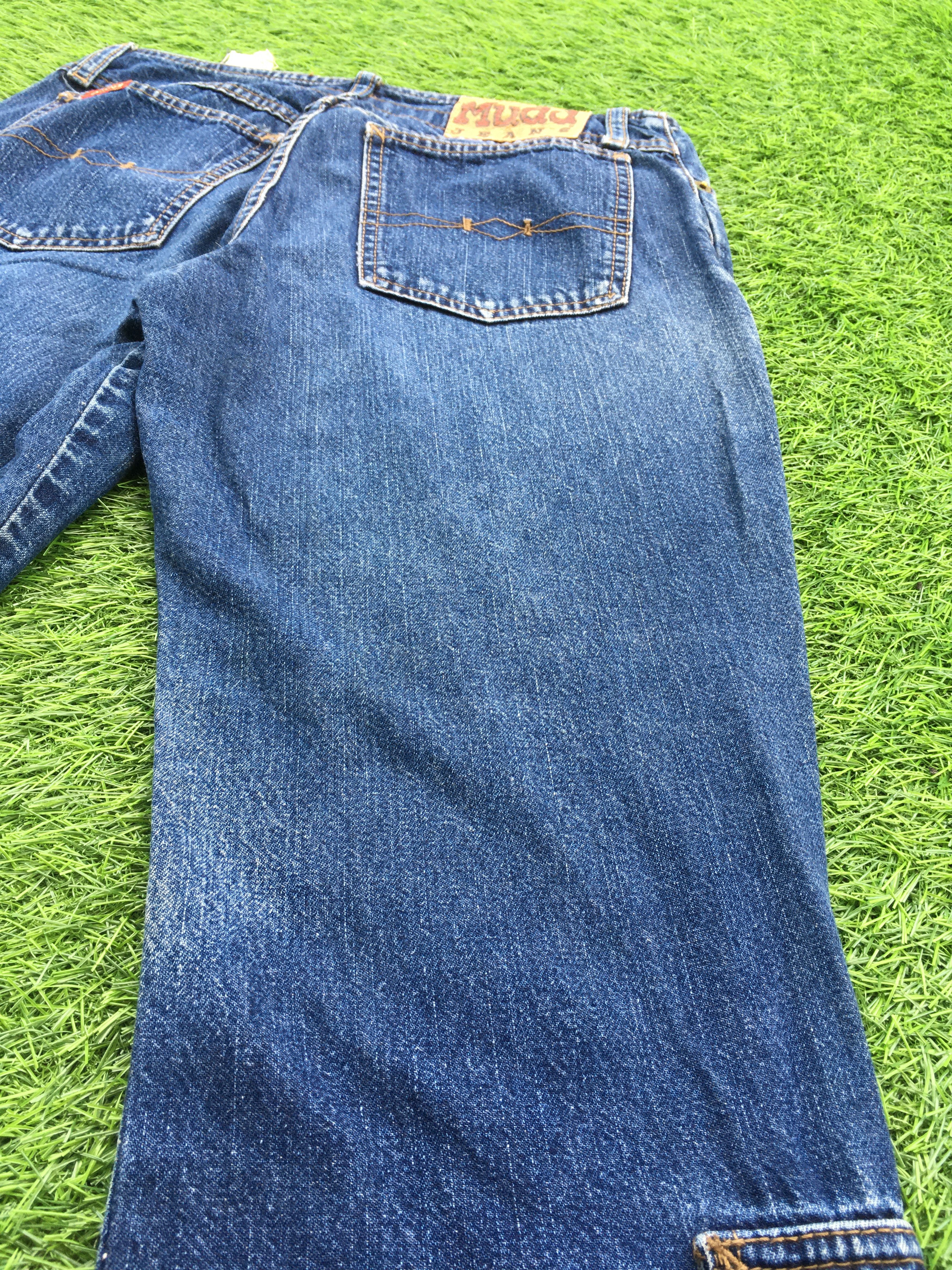 Designer × Jean Expose Button No Waist Multi Pocket Flare Jeans D-980 Size 25" / US 0 / IT 36 - 8 Thumbnail