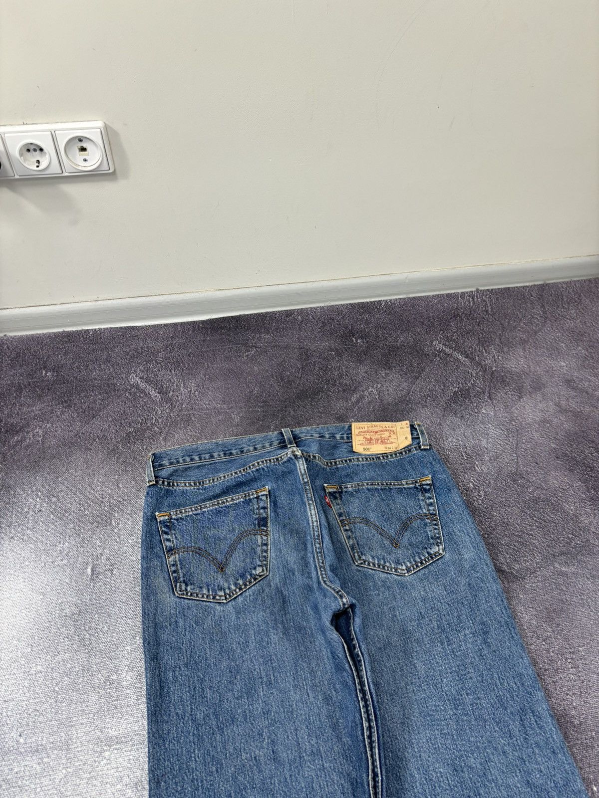 Levi's Vintage Levi’s 501 Akira 1/1 Handmade Custom Denim Jeans Size US 36 / EU 52 - 14 Thumbnail