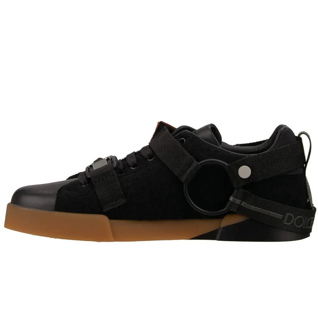 Dolce & Gabbana o1y0125 Logo Low-Top Sneakers in Black Size US 11 / EU 44 - 2 Thumbnail