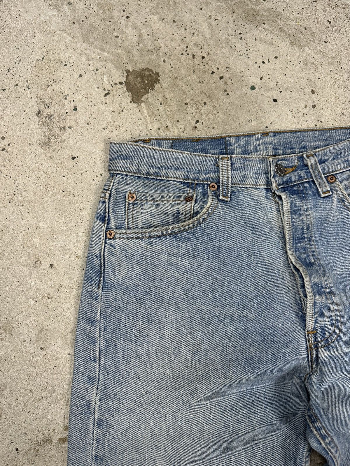 Levi's Vintage 1992 Levi’s 501 Blue Jeans Denim Pants 90s made usa Size US 30 / EU 46 - 11 Thumbnail