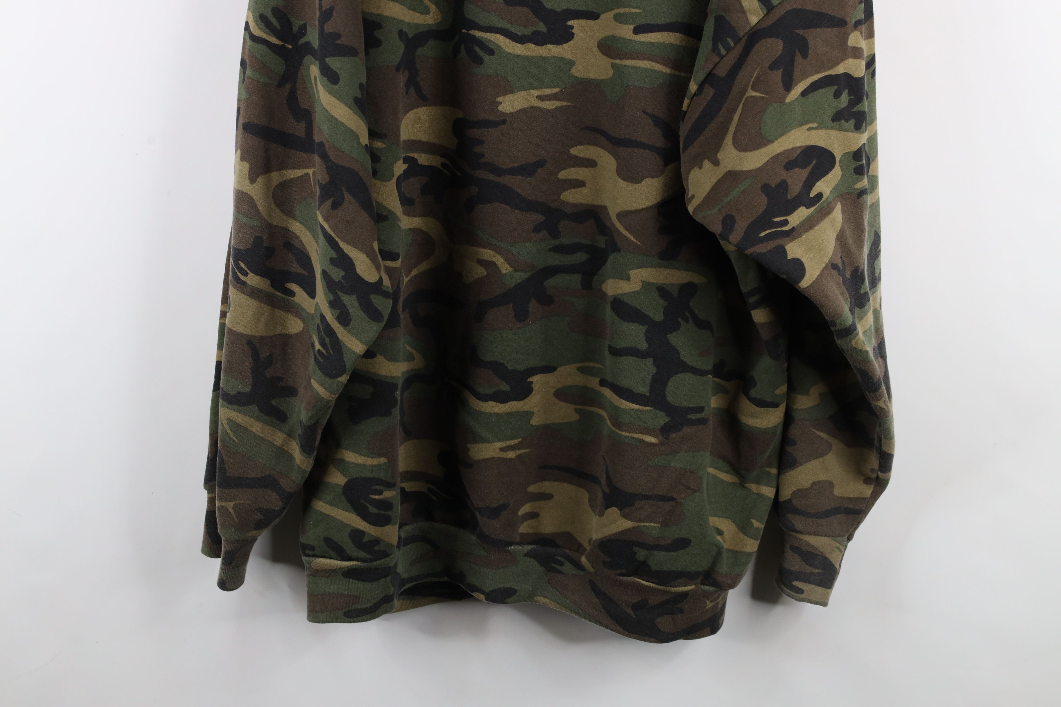 Vintage Vintage 90s Y2K Streetwear Camouflage Hoodie Sweatshirt Size US XXL / EU 58 / 5 - 11 Thumbnail