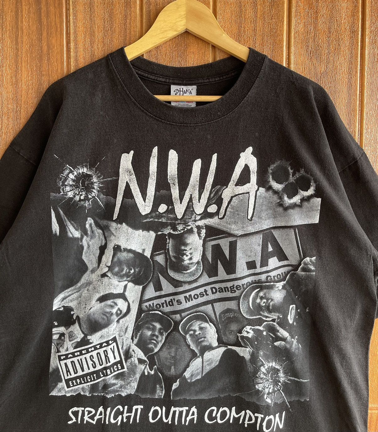 Rap Tees Vintage’90s🔥N.W.A🔥World’s Most Dangerous Group Tshirt Size US XXL / EU 58 / 5 - 6 Thumbnail