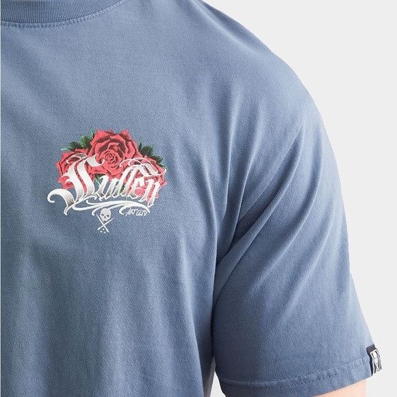 Designer NEW SULLEN ART COLLECTIVE ROSE ANGEL ORION BLUE T-SHIRT SZ L Size US L / EU 52-54 / 3 - 3 Thumbnail