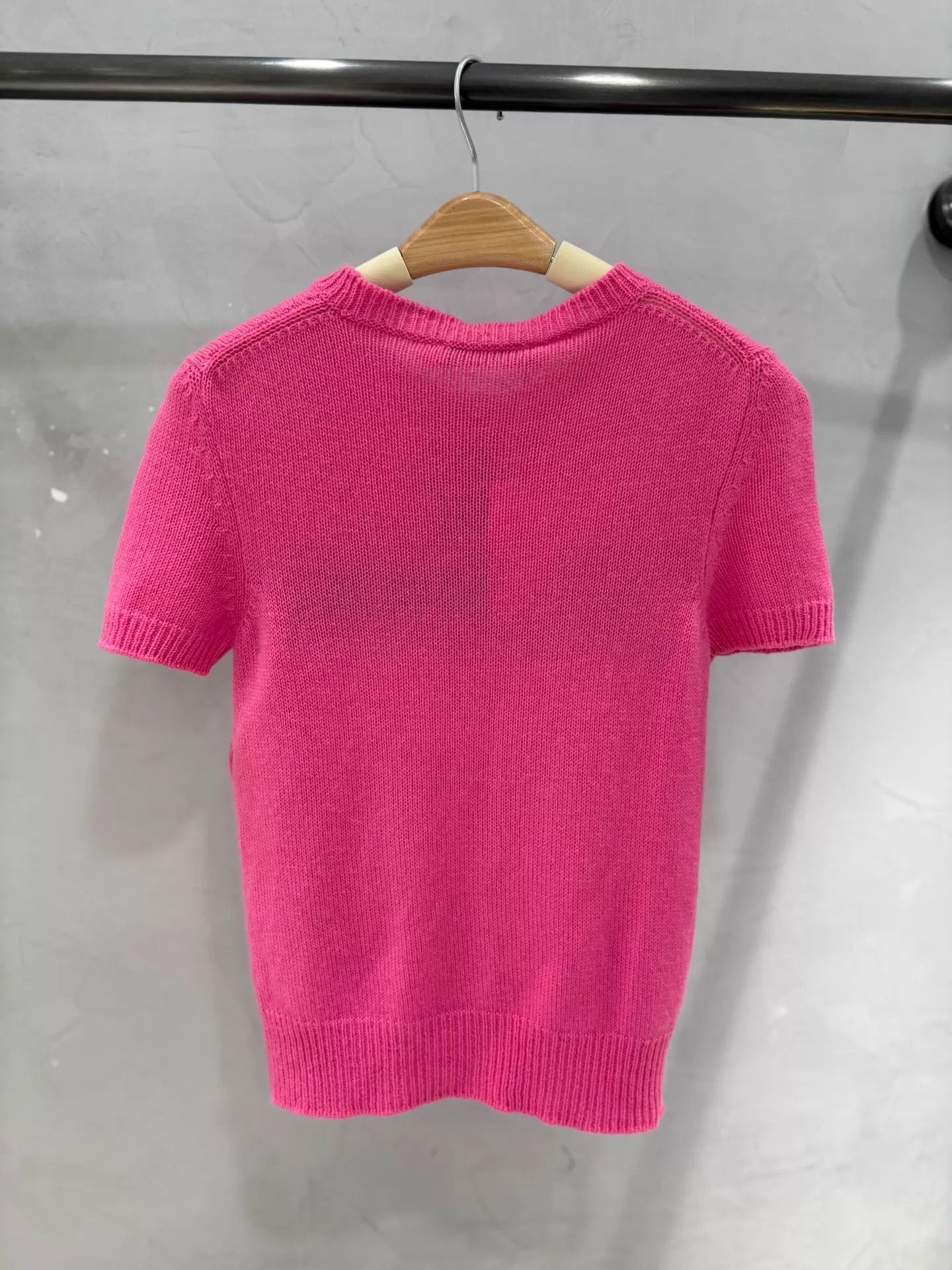 Dior Dior Pink Lucky Star Cashmere SS Top 34 Size XS / US 0-2 / IT 36-38 - 5 Thumbnail