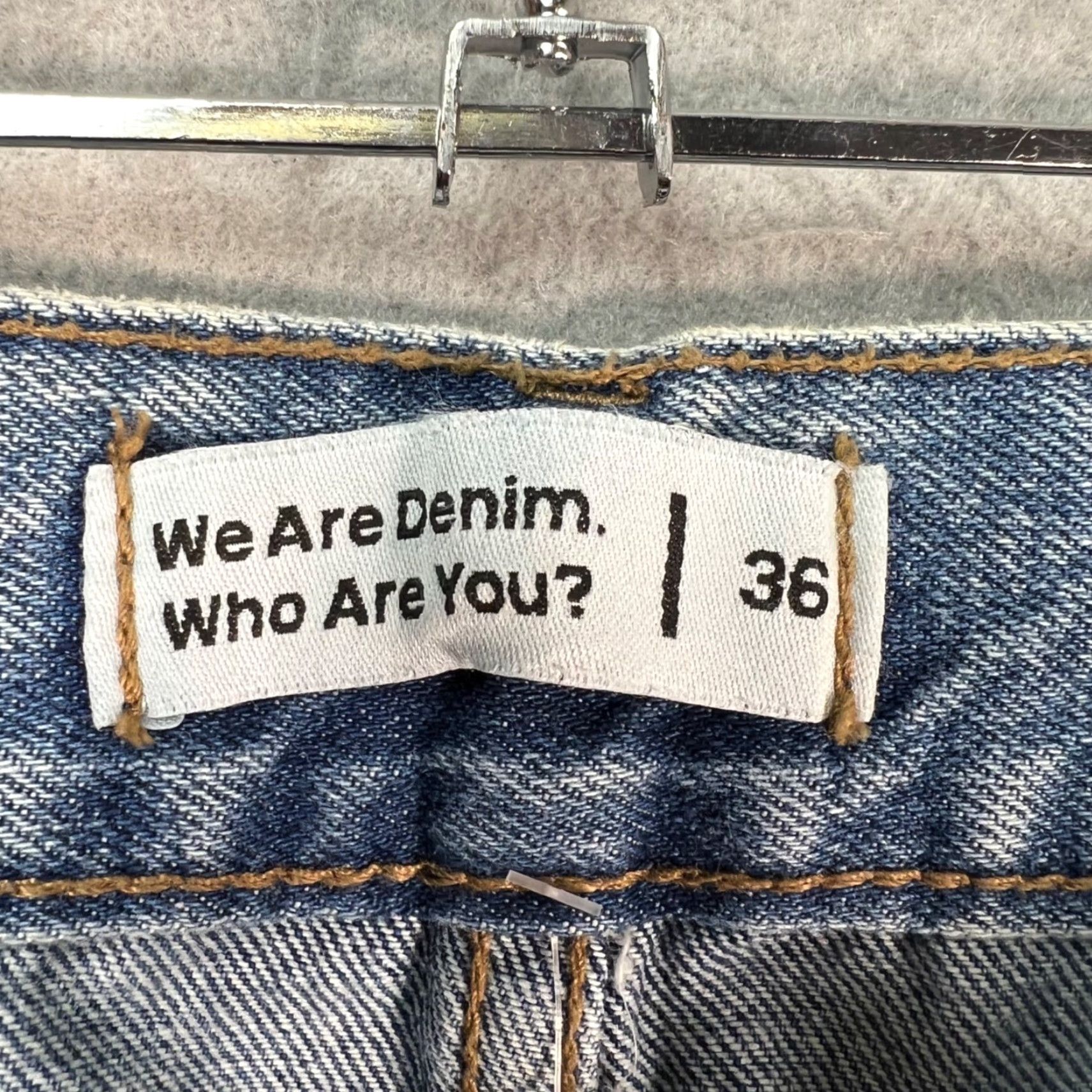Vintage Nina Womens 38 Jeans Denim Blue High-Waisted Straight Leg 32 in Inseam 30 In 5-Pocket Style New with Tags Size 26" / US 2 / IT 38 - 3 Thumbnail