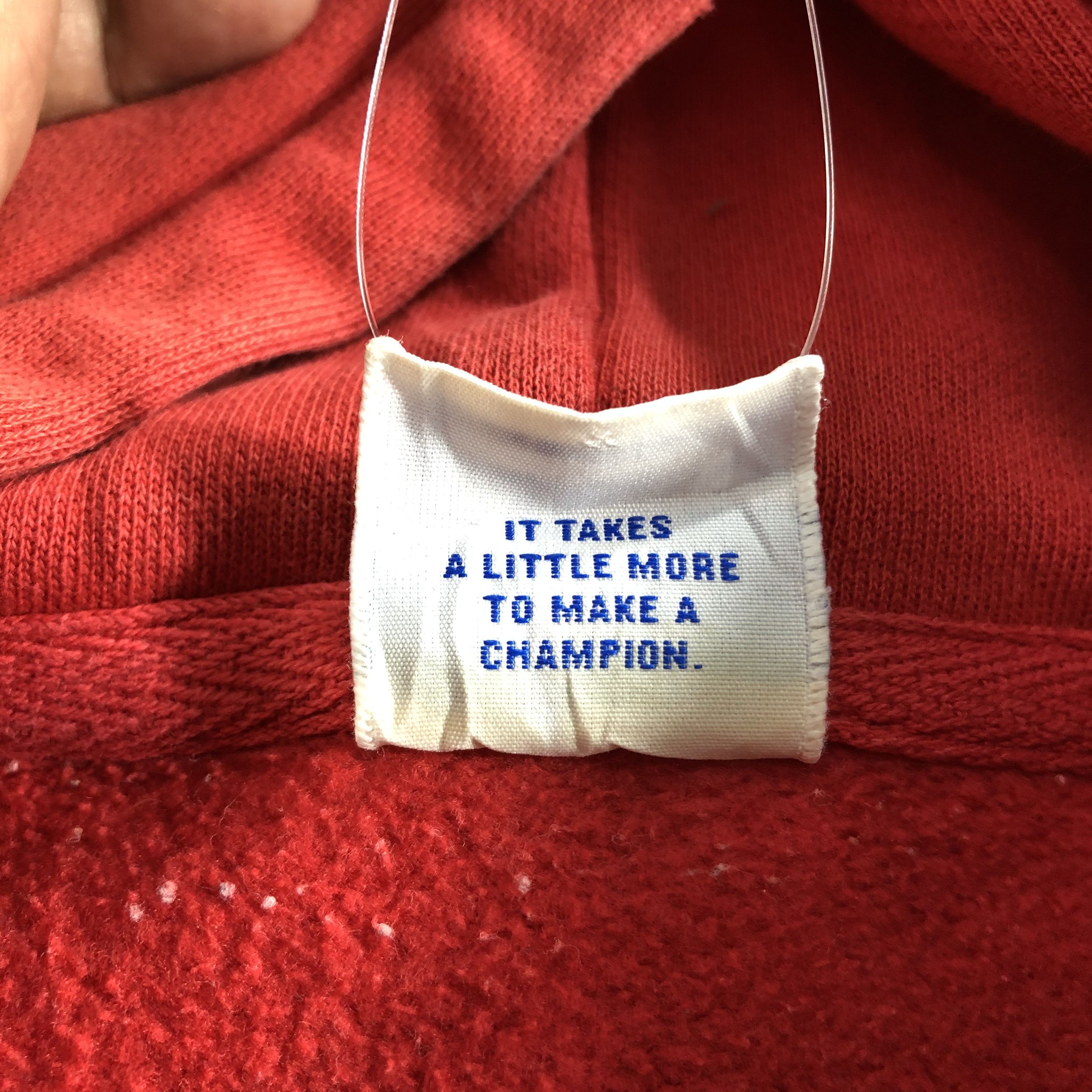 Champion Vintage Red Champion Hoodie Sweater F306 Size US M / EU 48-50 / 2 - 9 Thumbnail
