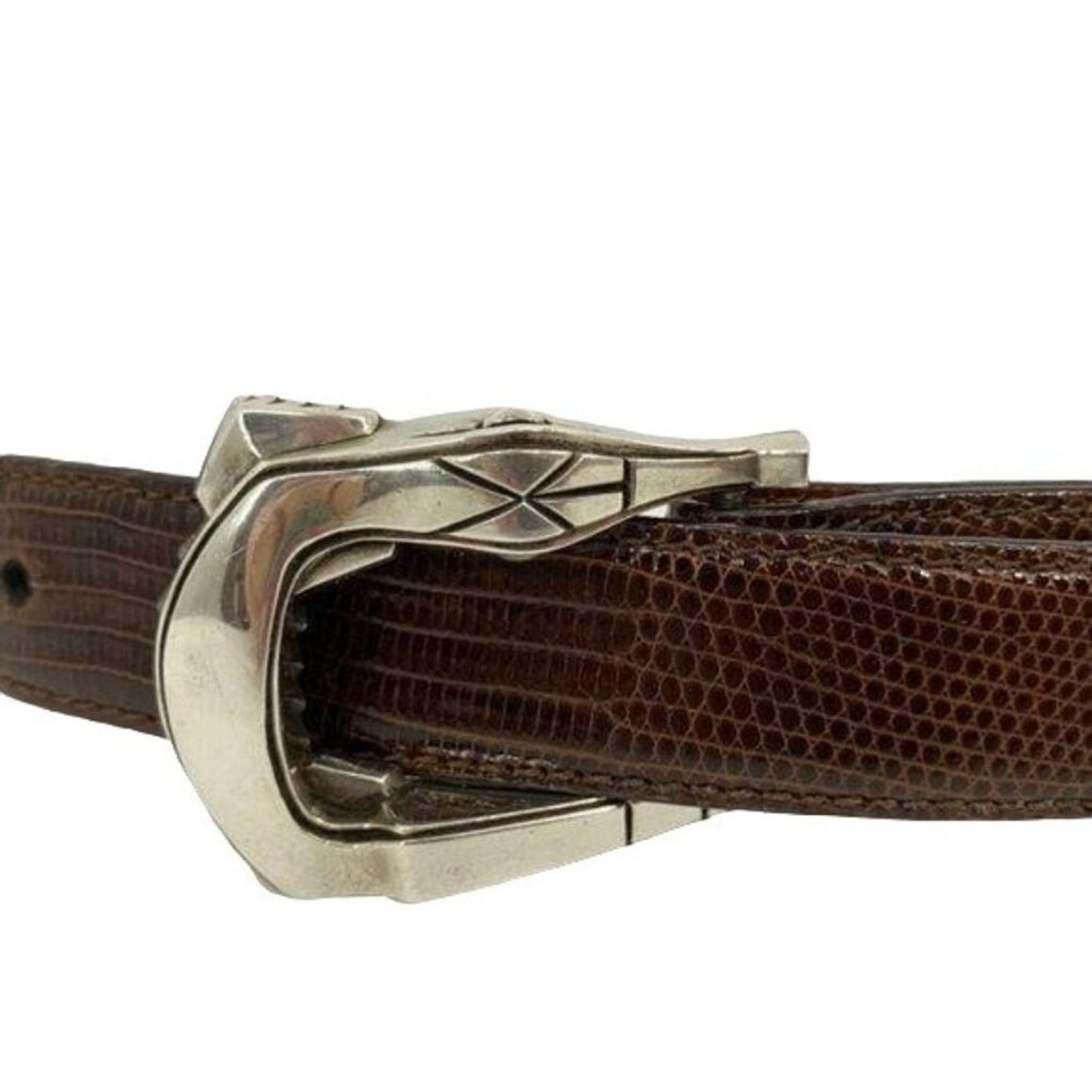 Kieselstein-Cord Barry Kieselstein Cord Stylized Silver Alligator Buckle Size ONE SIZE - 16 Thumbnail