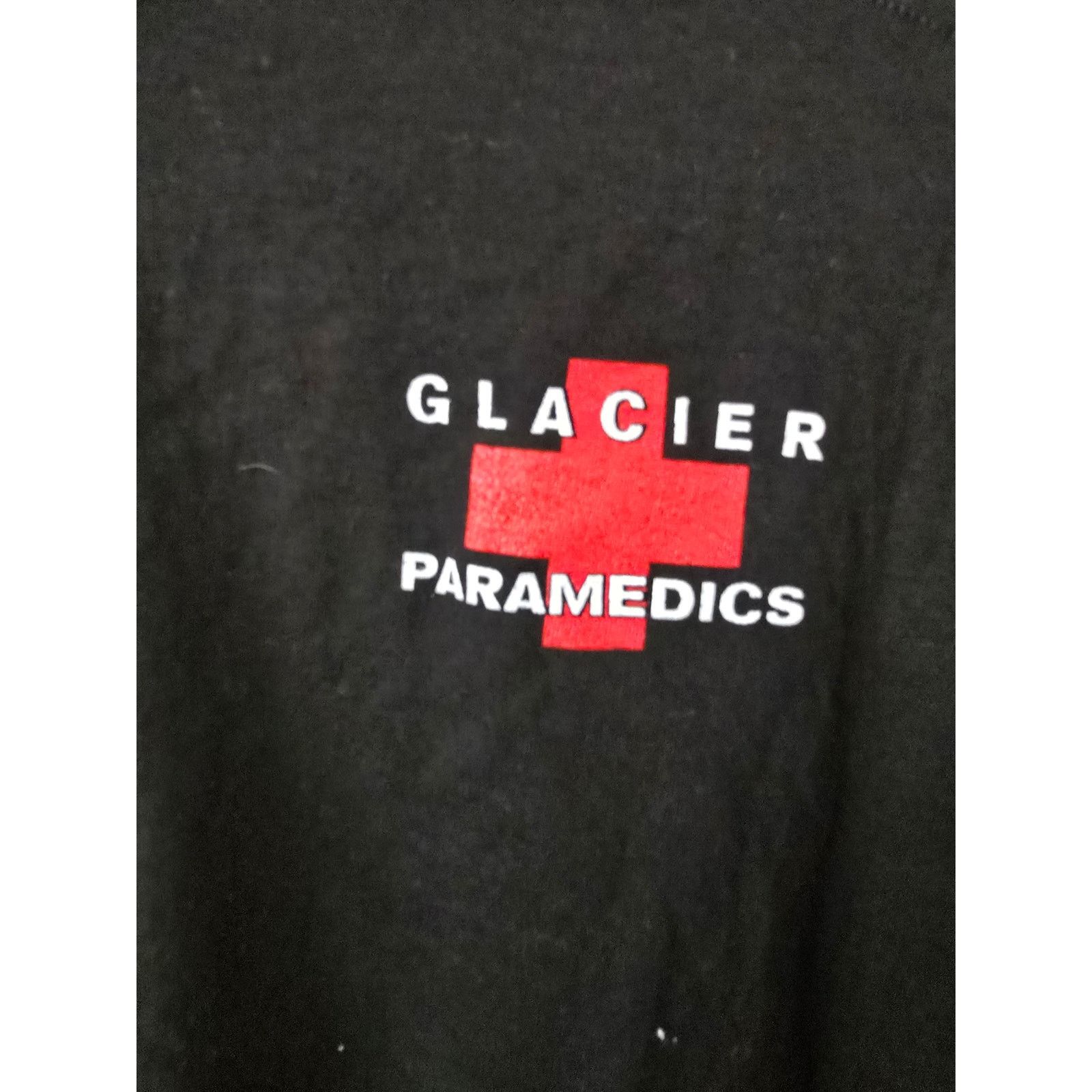 Jerzees Vintage Glacier Paramedics Shirt XL Medic Black Misprint Tee Size US XL / EU 56 / 4 - 5 Thumbnail