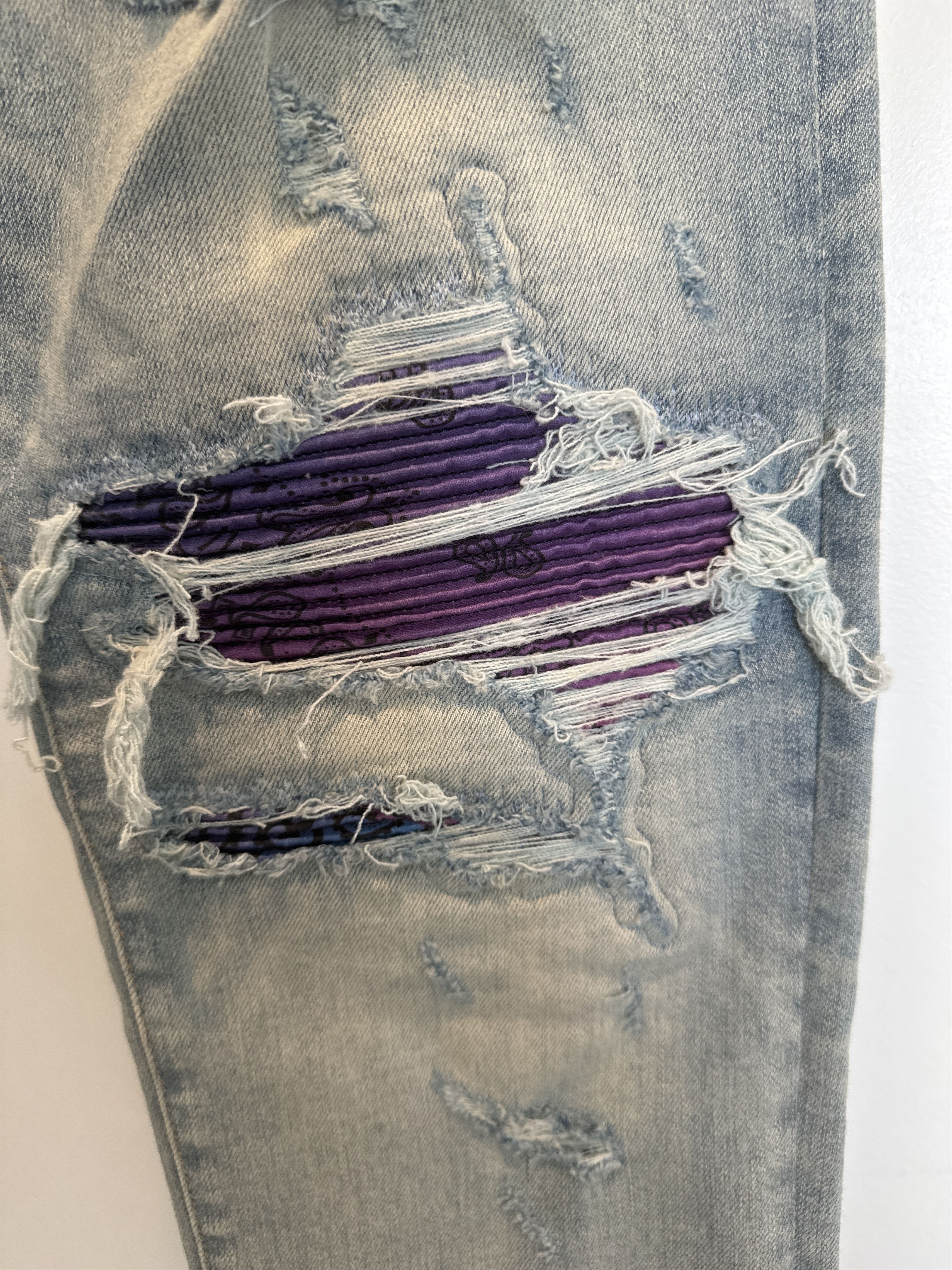 Amiri Amiri MX1 Rainbow Bandana Jeans Size US 36 / EU 52 - 2 Thumbnail