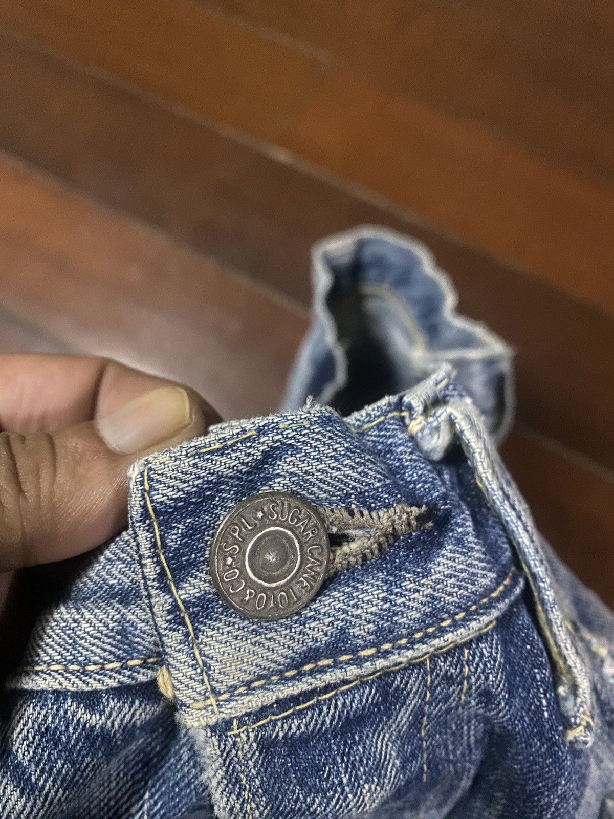 Warehouse FIRE 🔥 VINTAGE SUGAR CANES DISTRESSED NICE FADED Size US 31 - 16 Thumbnail