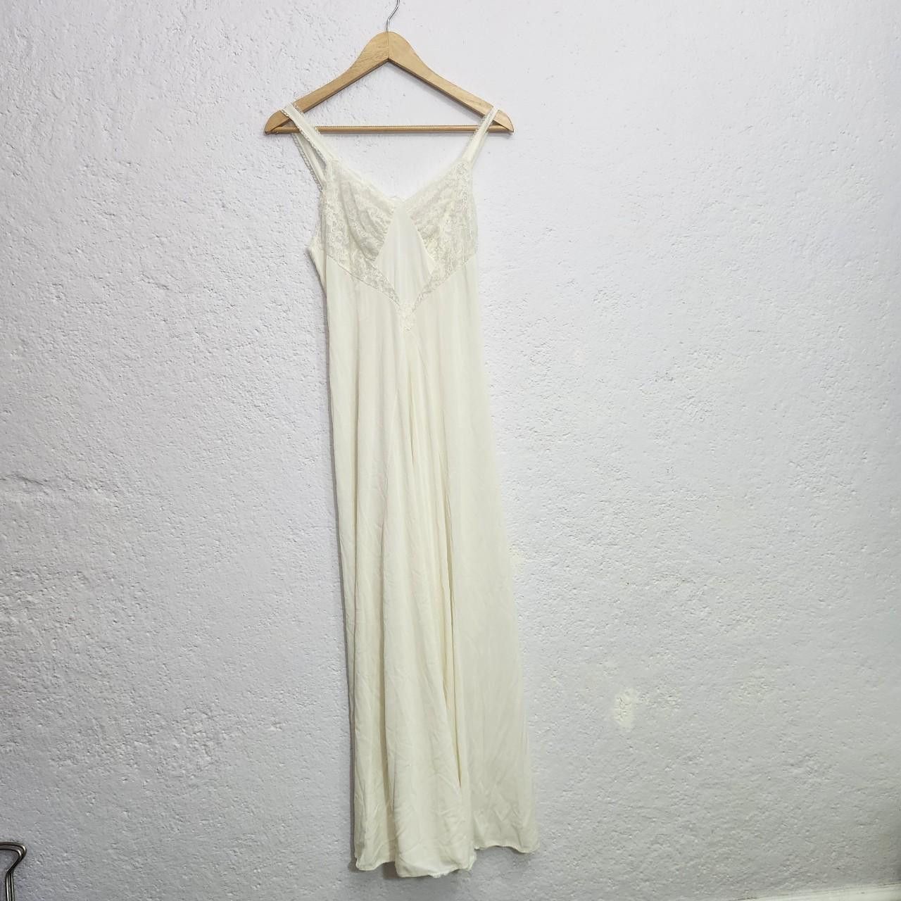 Other Vintage Cream white lace maxi slip dress Size XS / US 0-2 / IT 36-38 - 3 Thumbnail