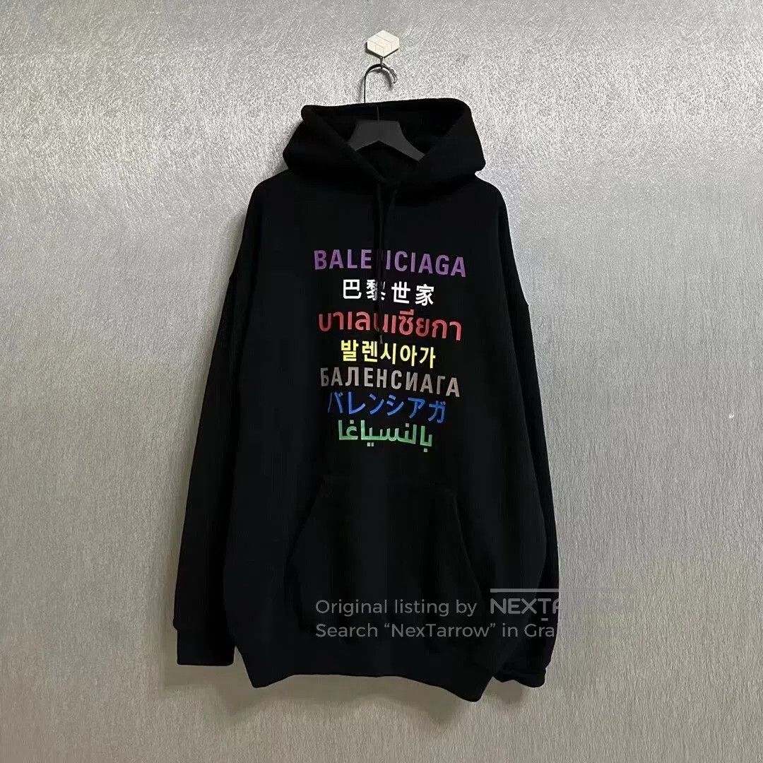 Balenciaga balenciaga multilingual hoodie size small. Size US S / EU 44-46 / 1 - 1 Thumbnail