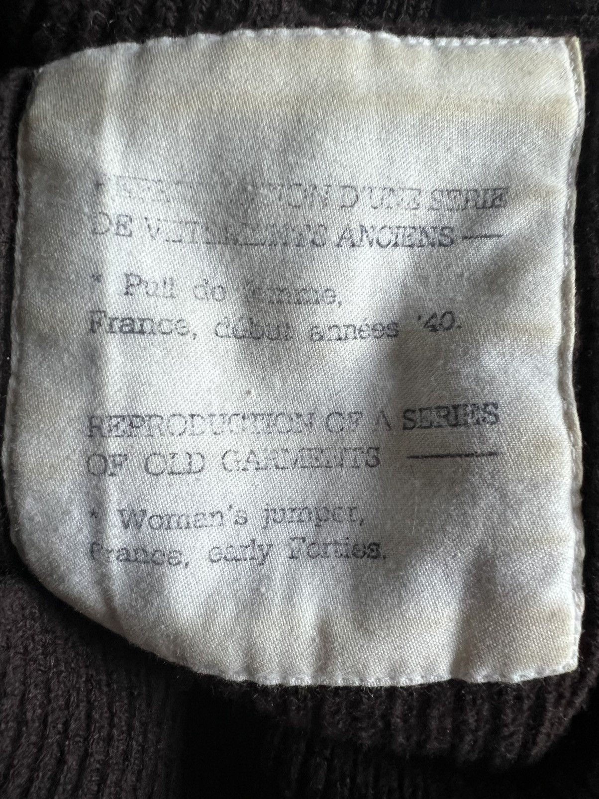 Maison Margiela A/W95 Reproduction Knitted Jumper Size US XS / EU 42 / 0 - 4 Thumbnail