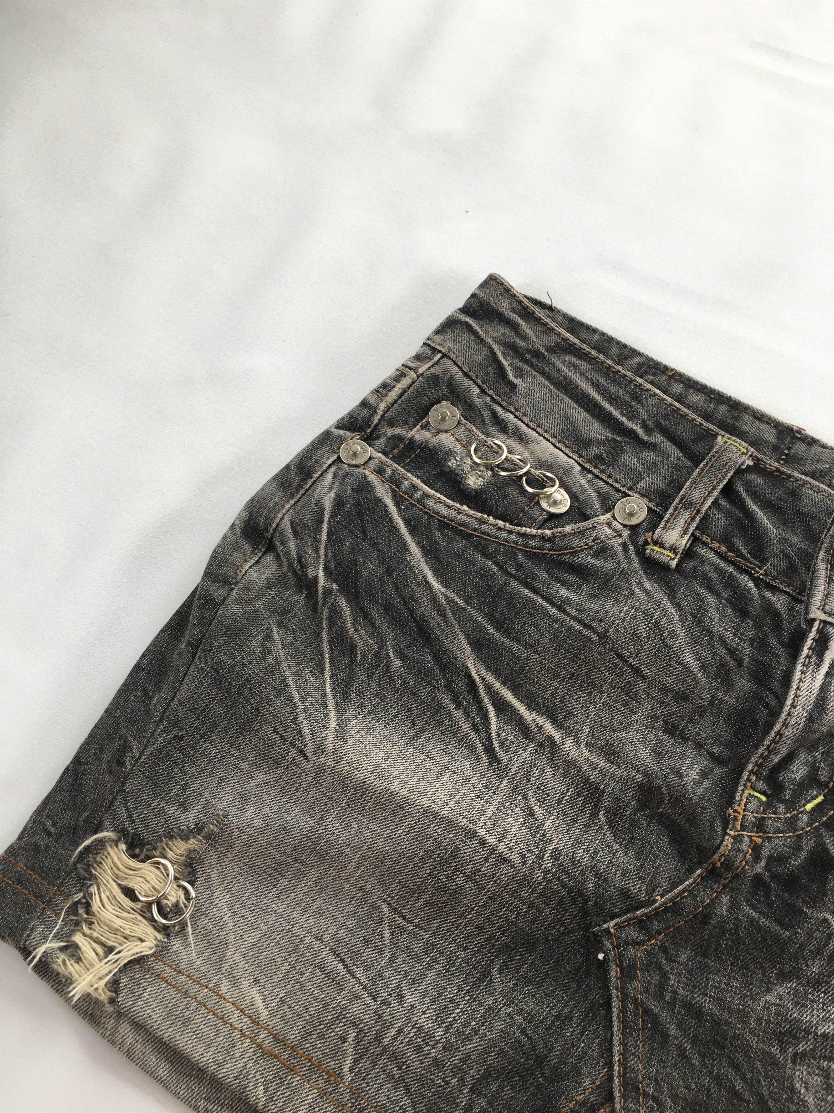 If Six Was Nine × Japanese Brand × Le Grande Bleu (L.G.B.) If six was nine mini skirt gyaru spiderweb rings Size 28" / US 6 / IT 42 - 5 Thumbnail
