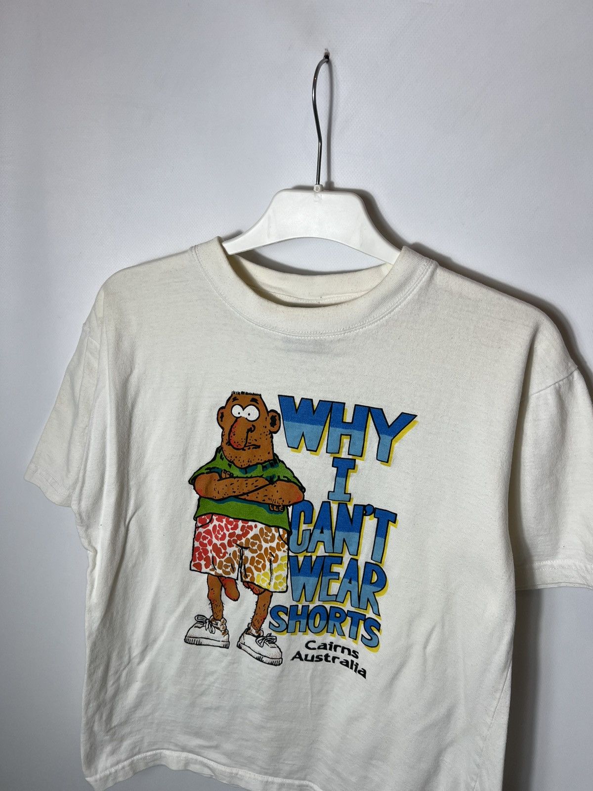 Vintage Vintage streetwear Humor Why I can’t Wear Shorts Funny Tee Size US S / EU 44-46 / 1 - 3 Thumbnail