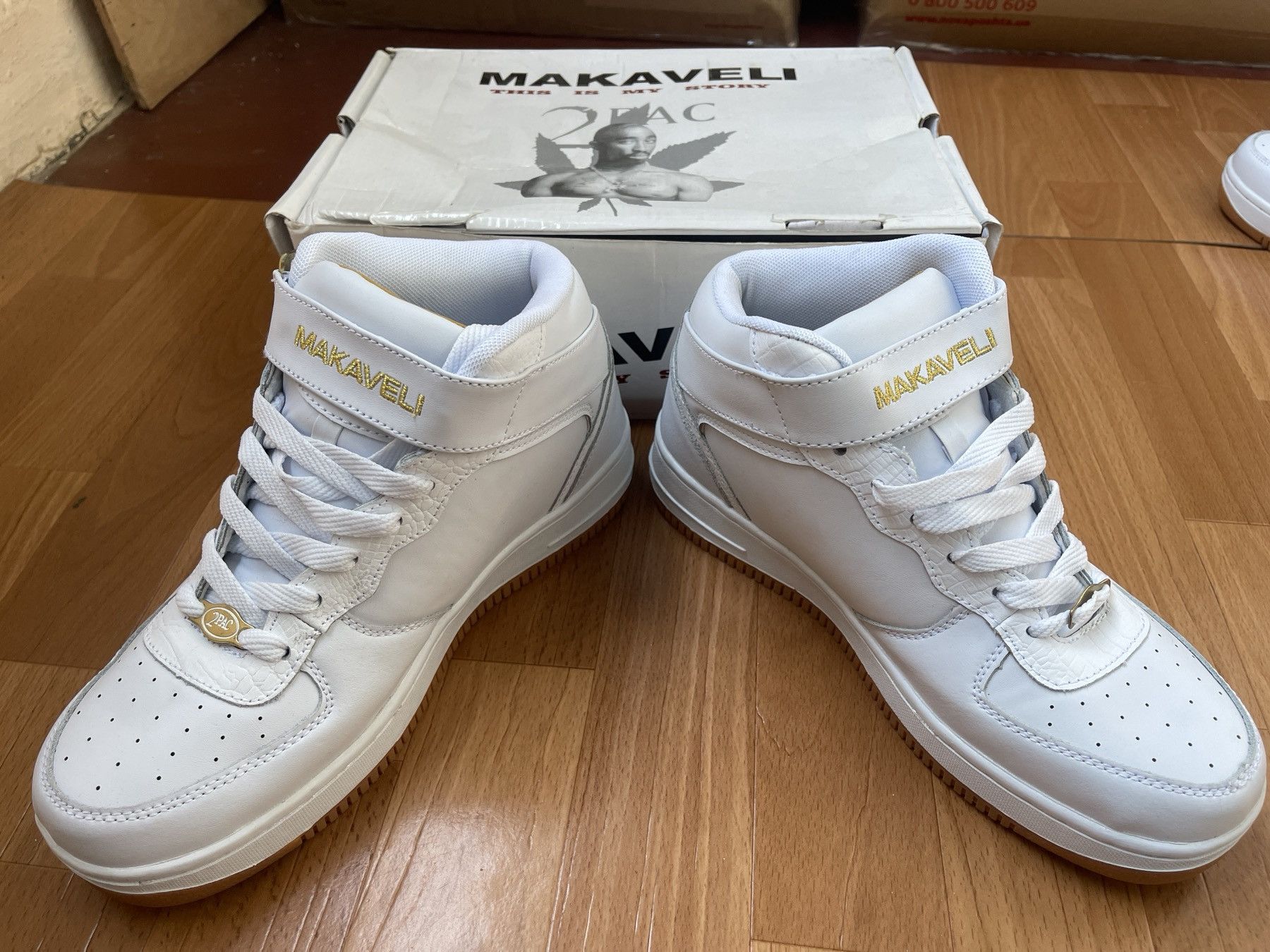 Makaveli MAKAVELI Branded sneakers, 2Pac shoes, Hi Top vintage US 9 Size US 9 / EU 42 - 6 Thumbnail