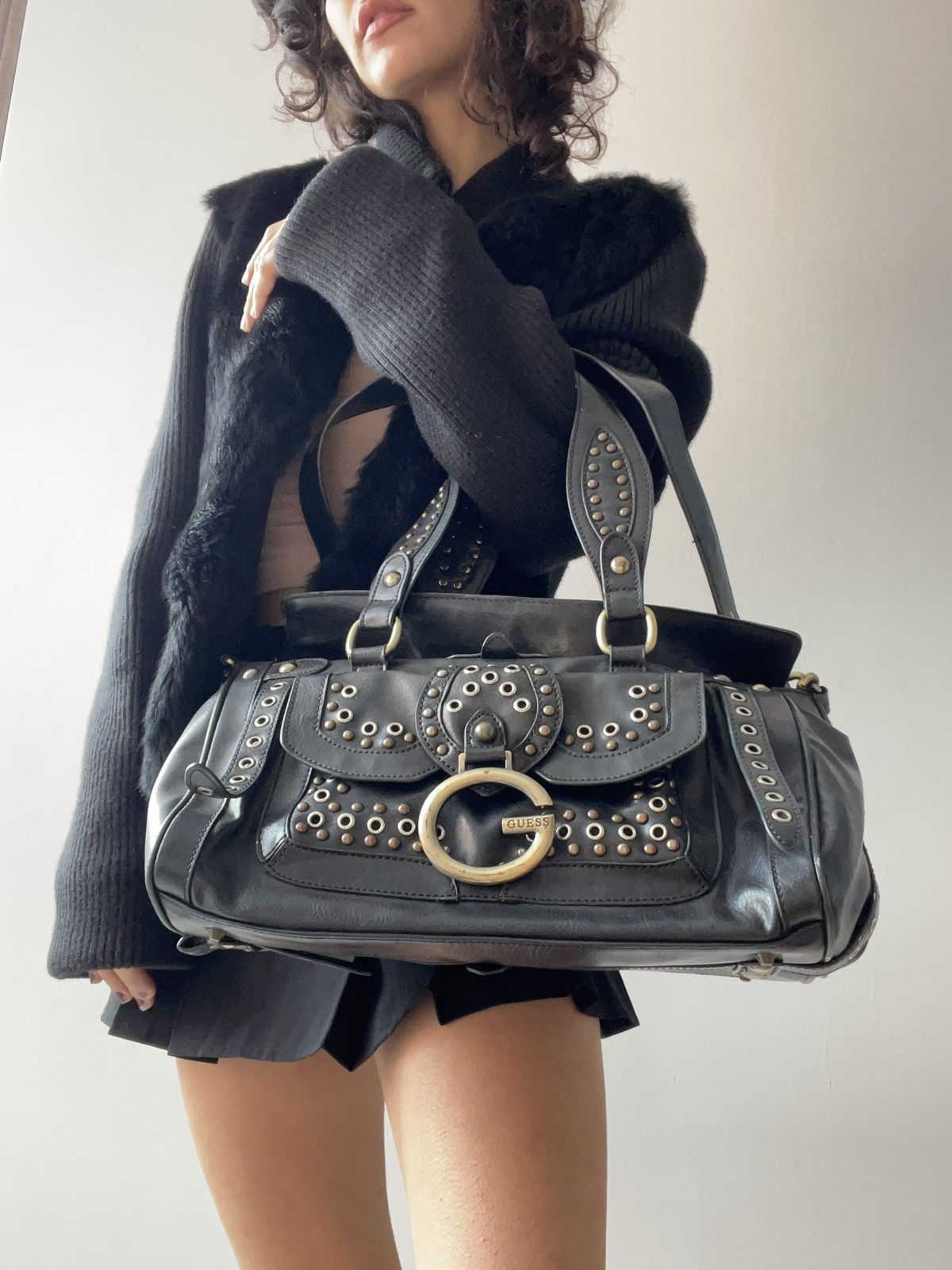 image of Y2K Guess Bag in Black, Women's