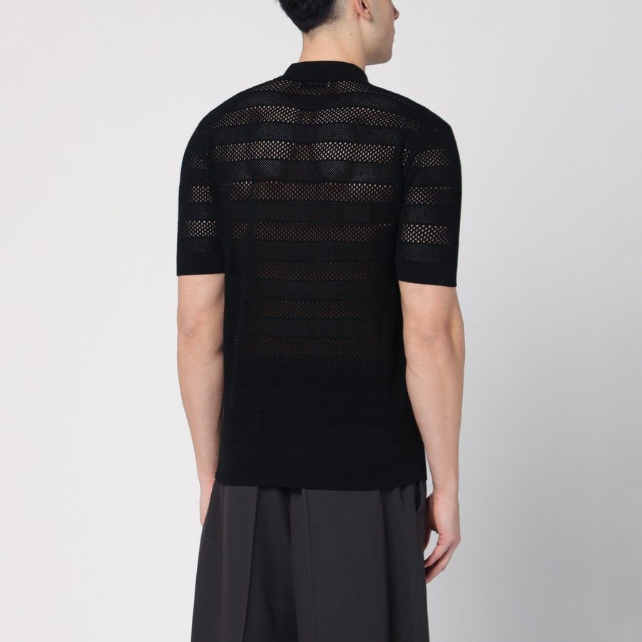 Dries Van Noten o1d2blof0225 Polo Shirt in Black Size US M / EU 48-50 / 2 - 3 Thumbnail