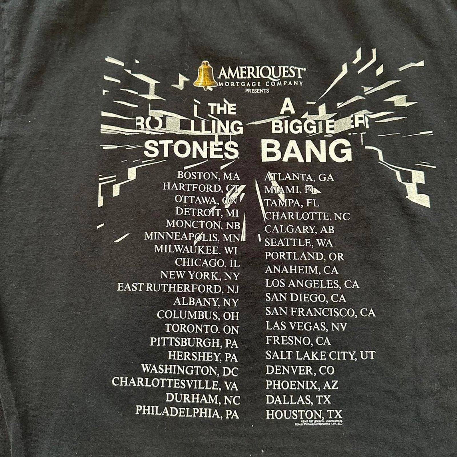 Band Tees × Tultex × Vintage Vintage 2005 The Rolling Stones A Bigger Bang Tour Shirt L Size US L / EU 52-54 / 3 - 5 Thumbnail