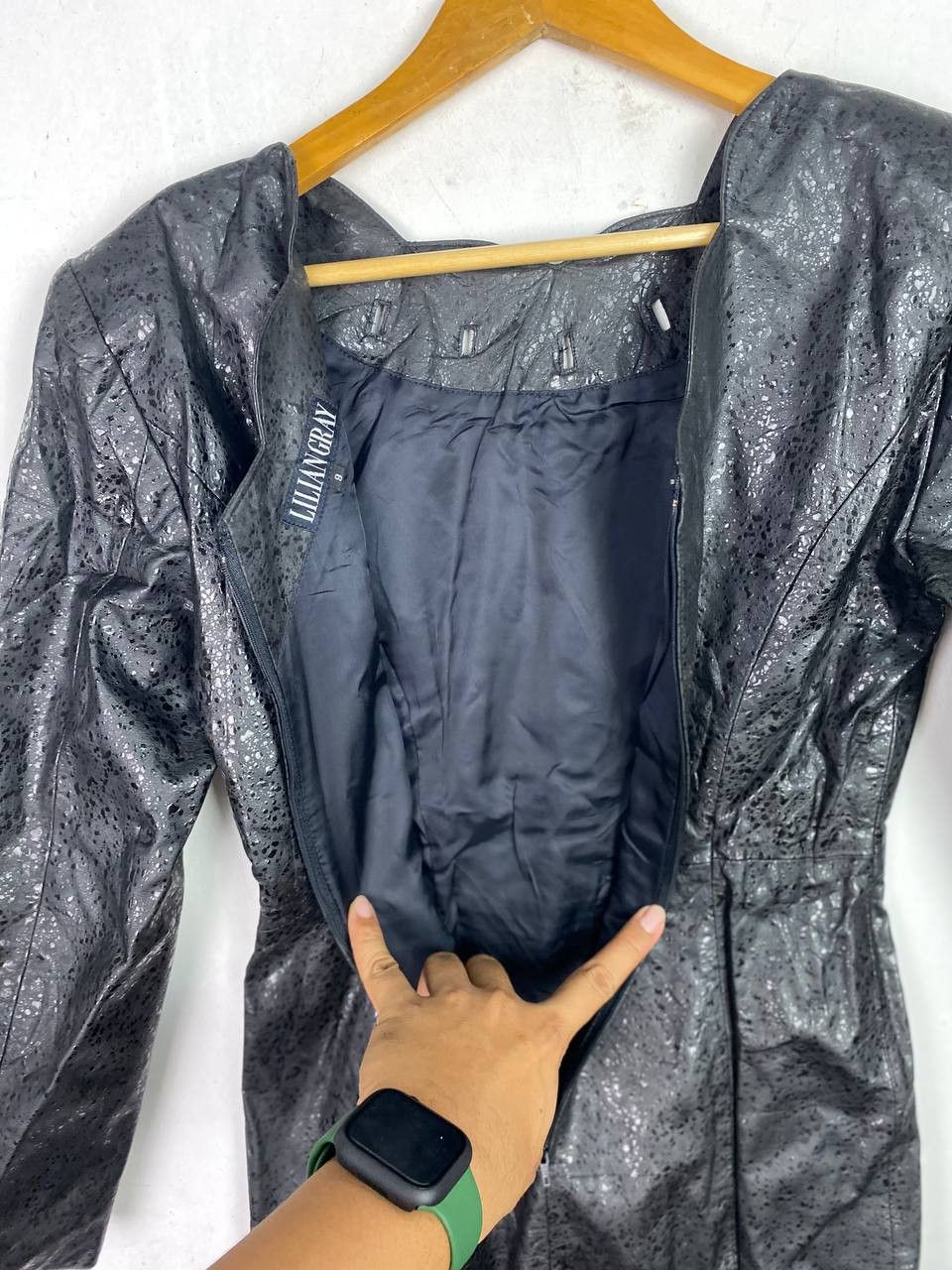Leather lilian gray leather dress glitter design Size S / US 4 / IT 40 - 5 Thumbnail