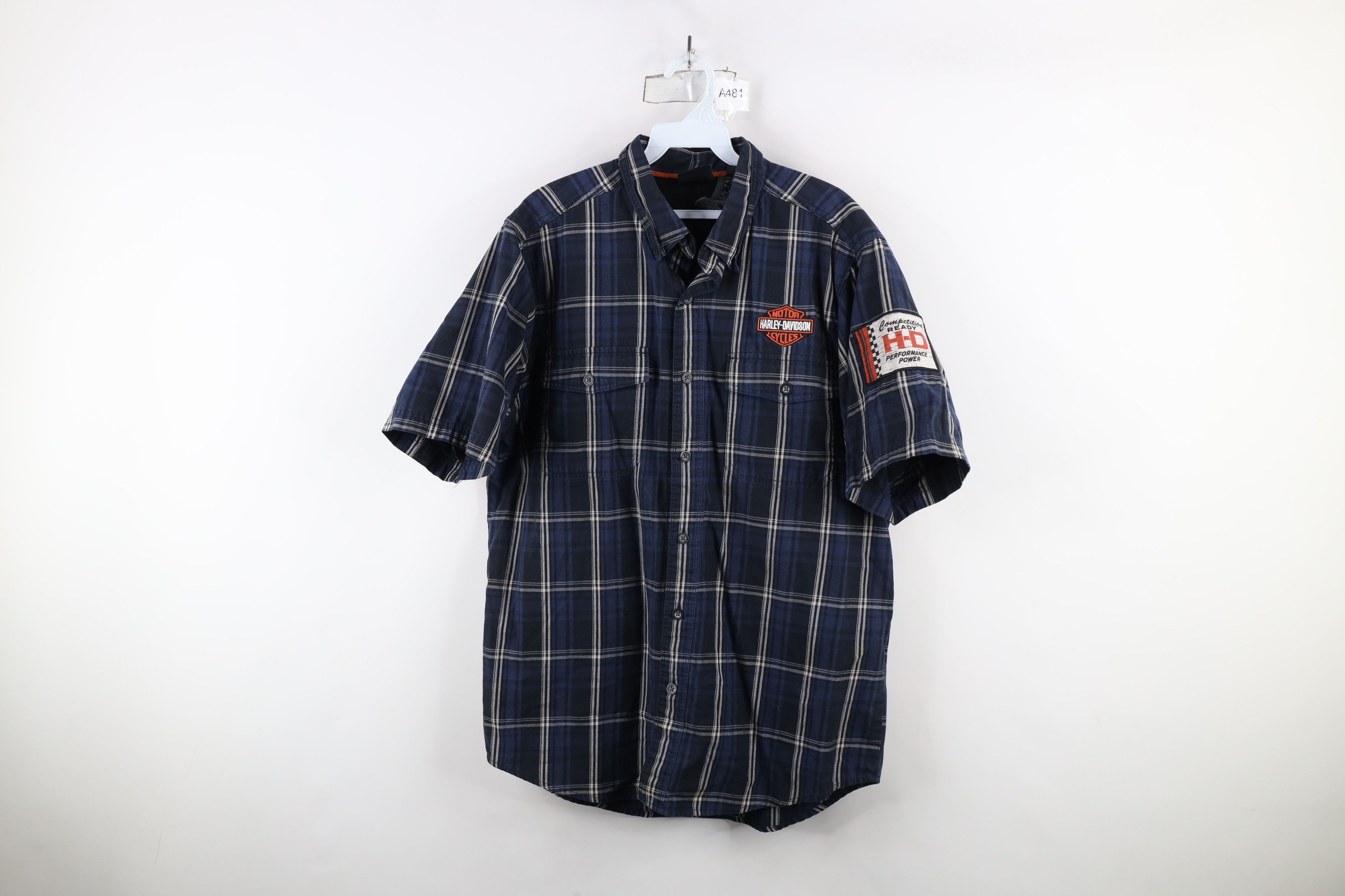 Harley Davidson × Vintage Vintage Y2K Harley Davidson Spell Short Sleeve Button Shirt Size US L / EU 52-54 / 3 - 1 Thumbnail