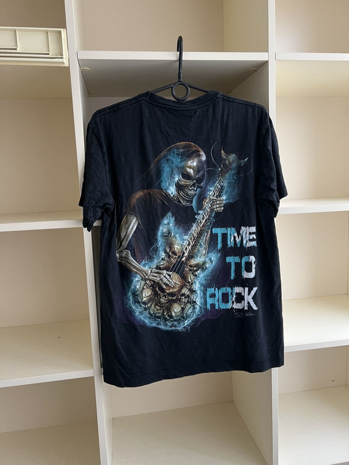 Vintage VINTAGE TIME TO ROCK SKELETON TEE T-SHIRT Size US M / EU 48-50 / 2 - 10 Thumbnail