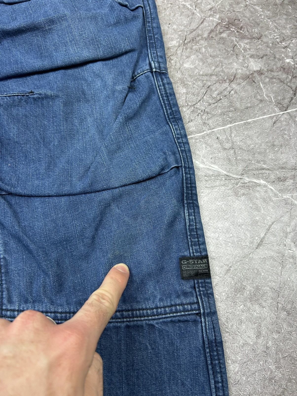 G-Star × Vintage G Star Raw Y2K distressed multi pocket jeans Size US 31 - 4 Thumbnail