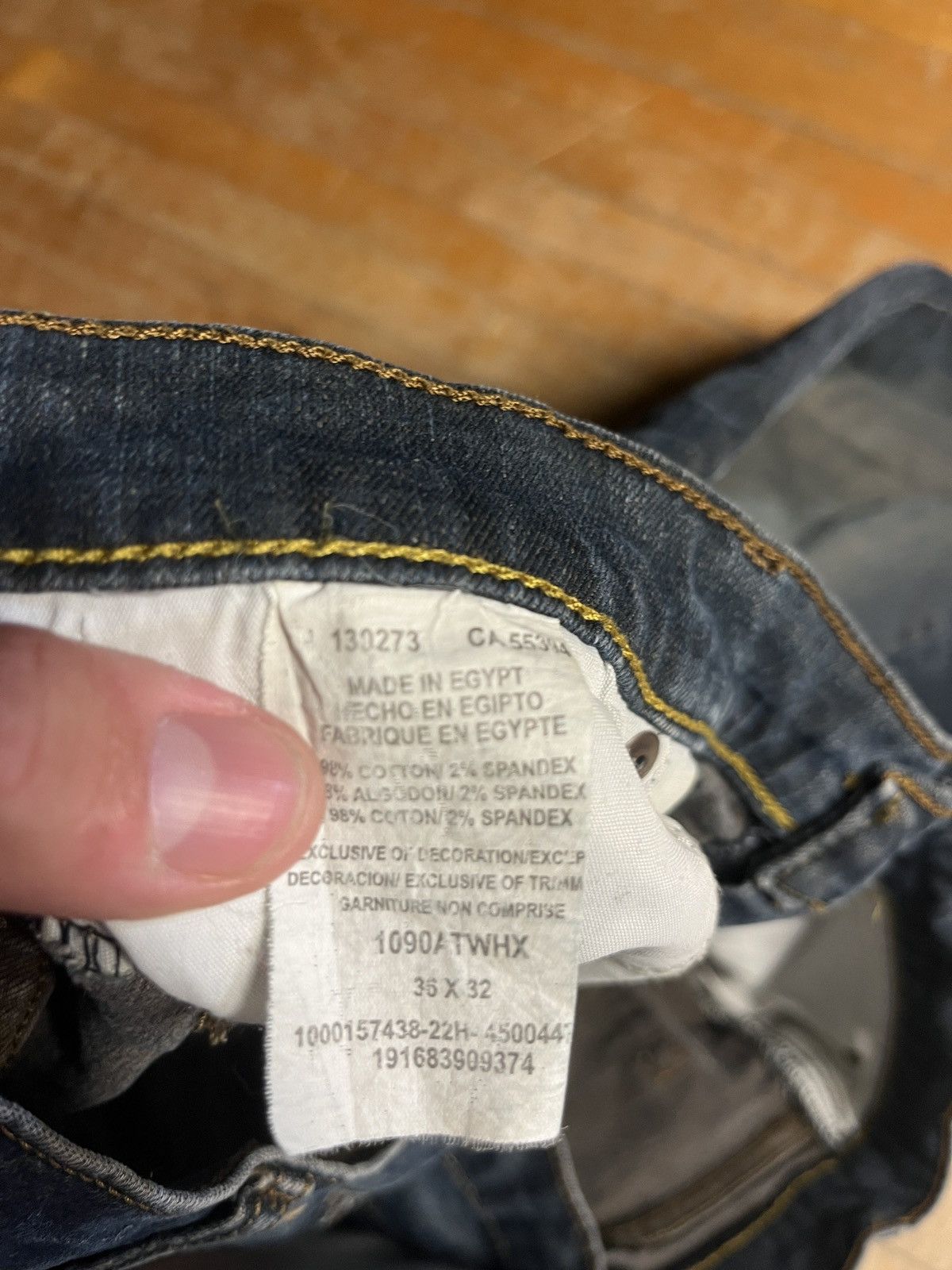 Wrangler Dark Wash Wrangler Jeans | W:36 L:32 Size US 36 / EU 52 - 3 Thumbnail