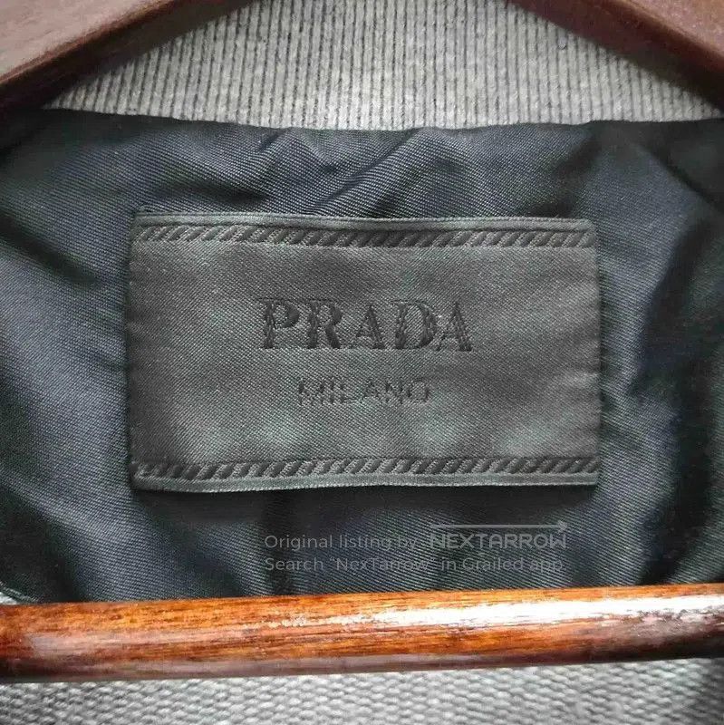 Prada Prada Gray Cotton Long Sleeve Sweatshirt. Size US XL / EU 56 / 4 - 3 Thumbnail