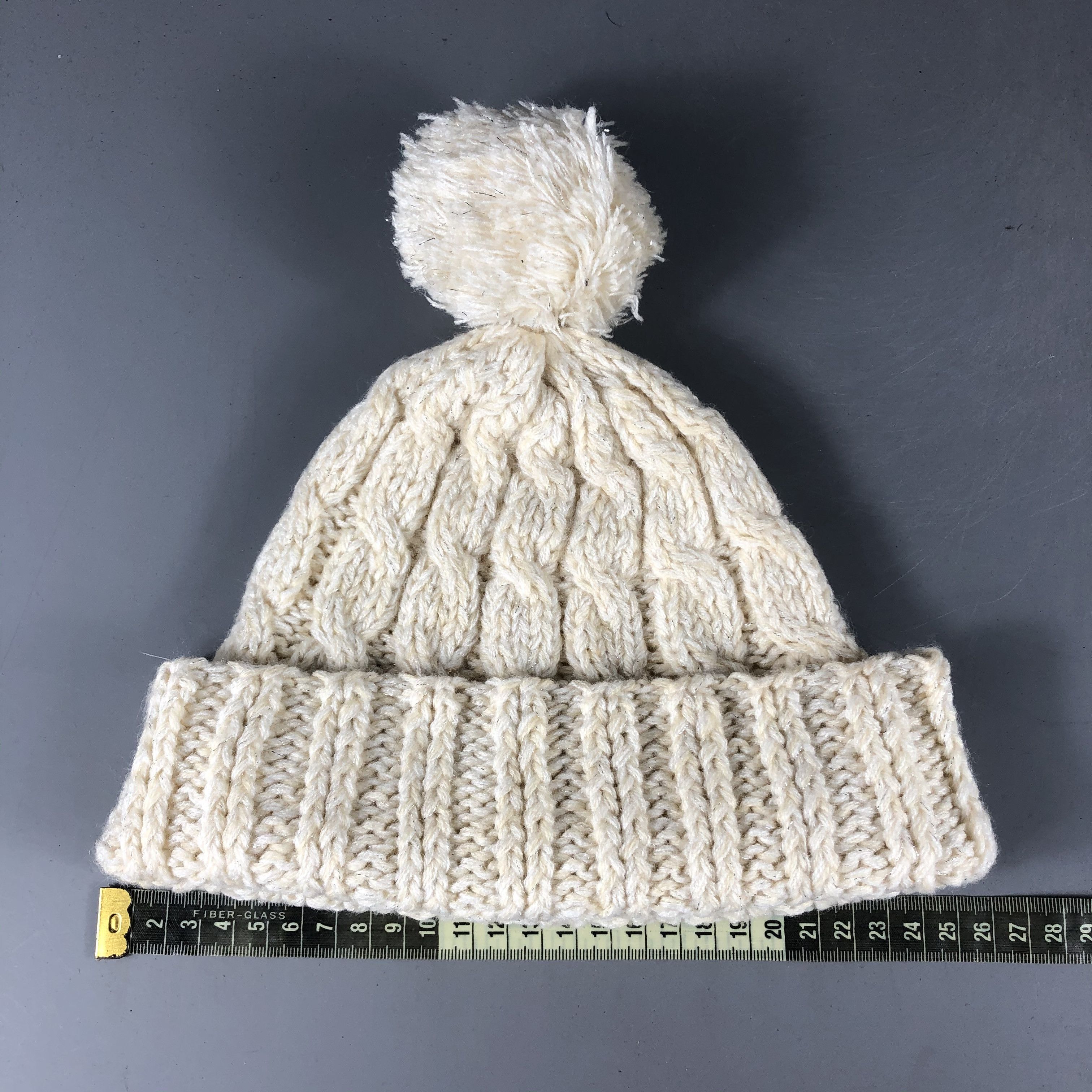 Vintage Vintage Knit Crochet Beanie Snow Hat Snow Cap -D854 Size ONE SIZE - 3 Thumbnail