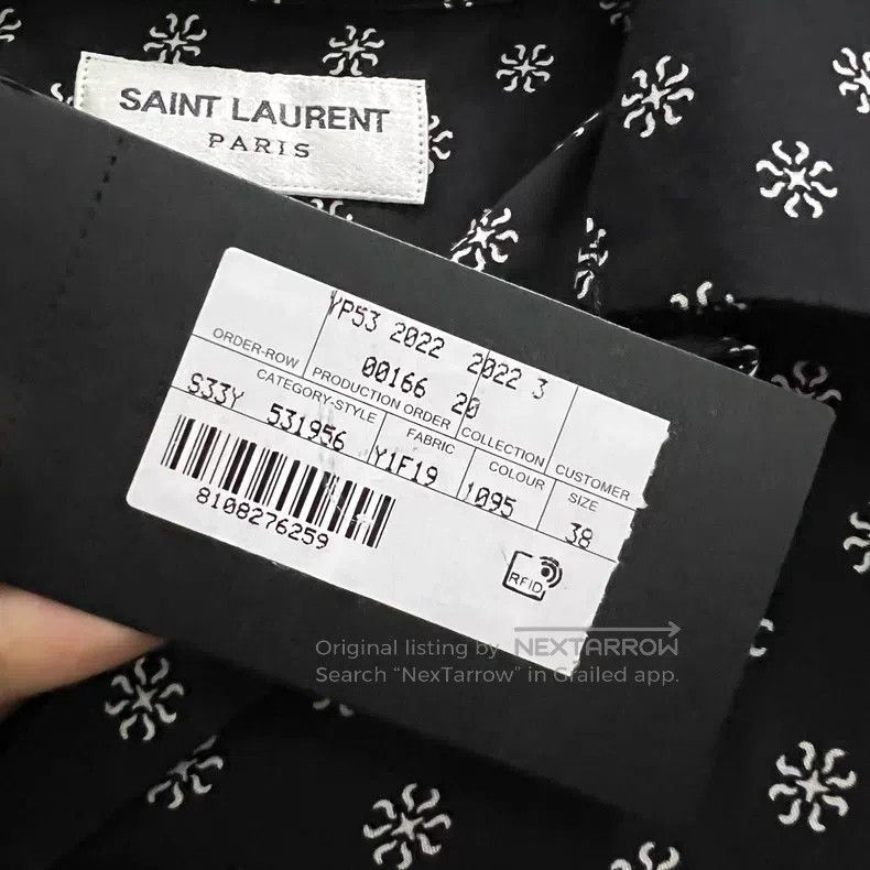 Saint Laurent Paris Saint Laurent Paris Fully Printed Floral Polka Dot Short S Size XS / US 0-2 / IT 36-38 - 4 Thumbnail