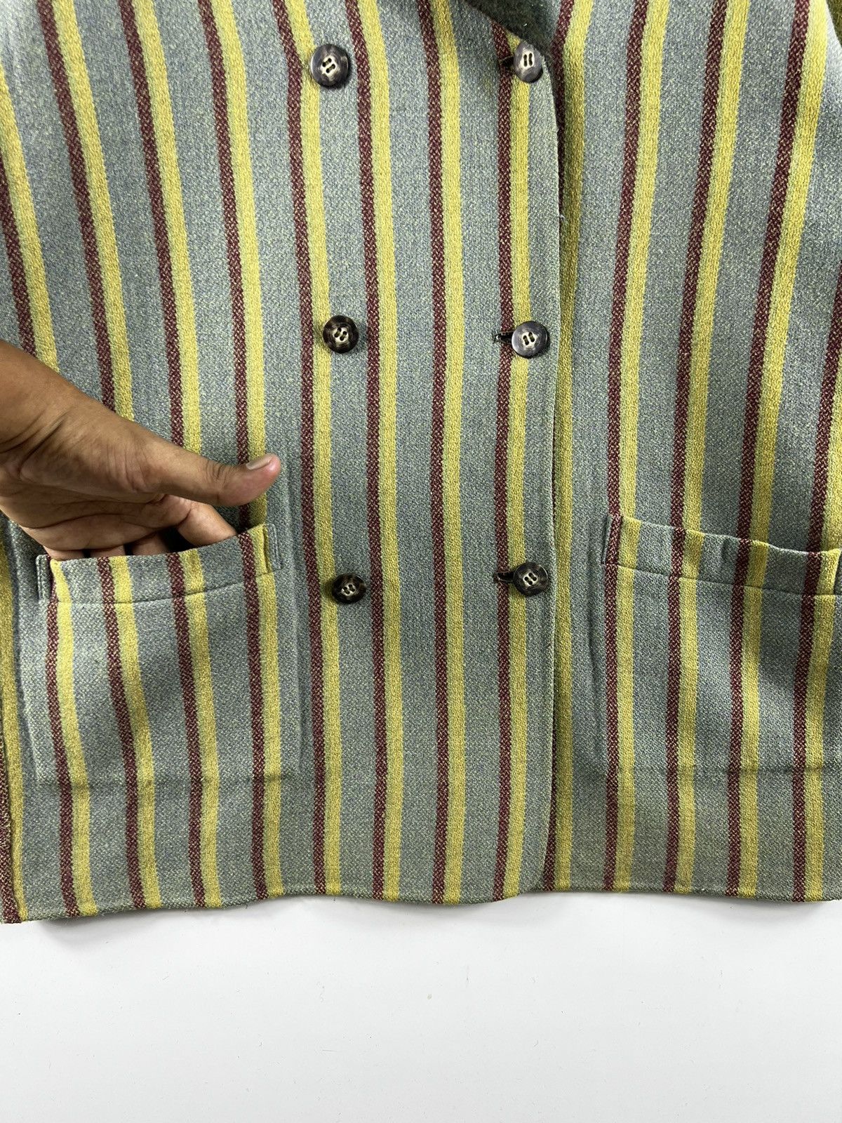 Vintage 🔥 DISTRESSED Double Breasted Custom made Reversible Jacket Size US S / EU 44-46 / 1 - 5 Thumbnail