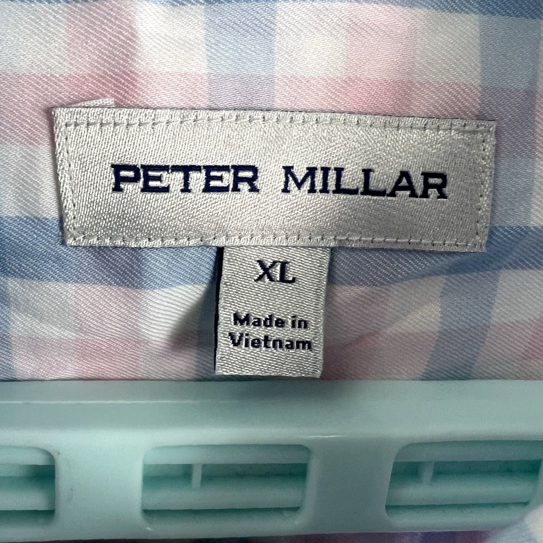 Peter Millar VINTAGE Peter Millar Checked Button-Down Shirt Mens XL Long Sleeve Blue/Pink Casual Business Wedding Size US XL / EU 56 / 4 - 5 Thumbnail
