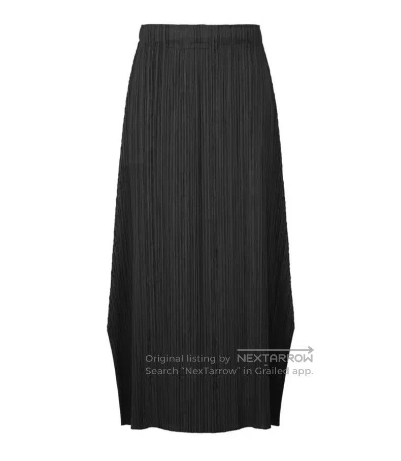 Issey Miyake Issey Miyake size:3 Black Midi Skirt Size 31" - 1 Thumbnail