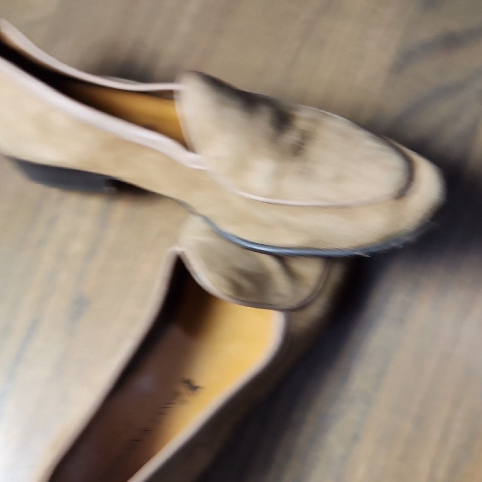 Baudoin & Lange Elegant Tan Suede Loafers Size US 5.5 / IT 35.5 - 5 Thumbnail