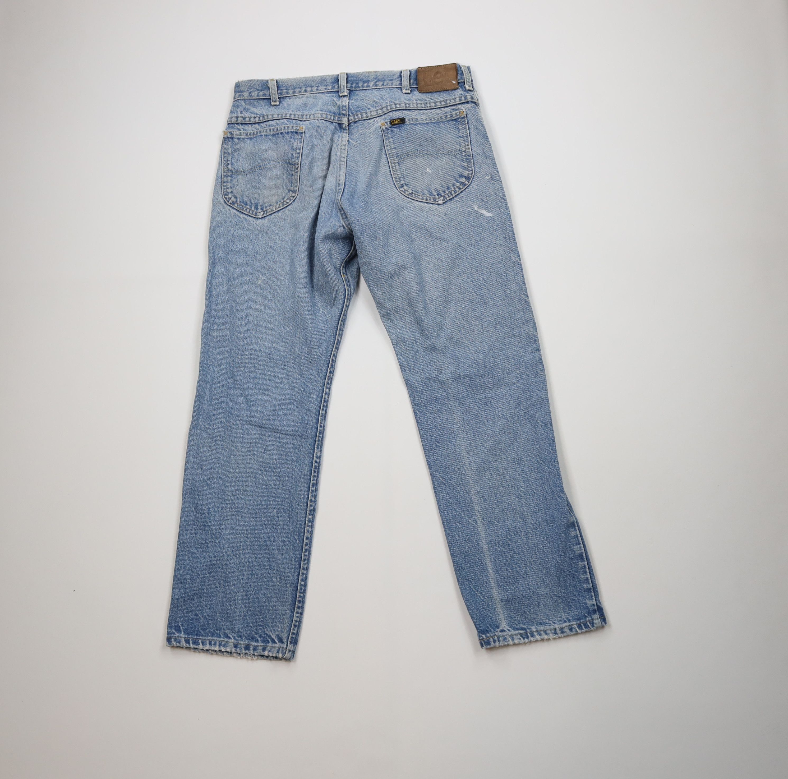Lee Vintage 90s Lee Straight Leg Denim Jeans Blue Cotton USA Size US 36 / EU 52 - 11 Thumbnail