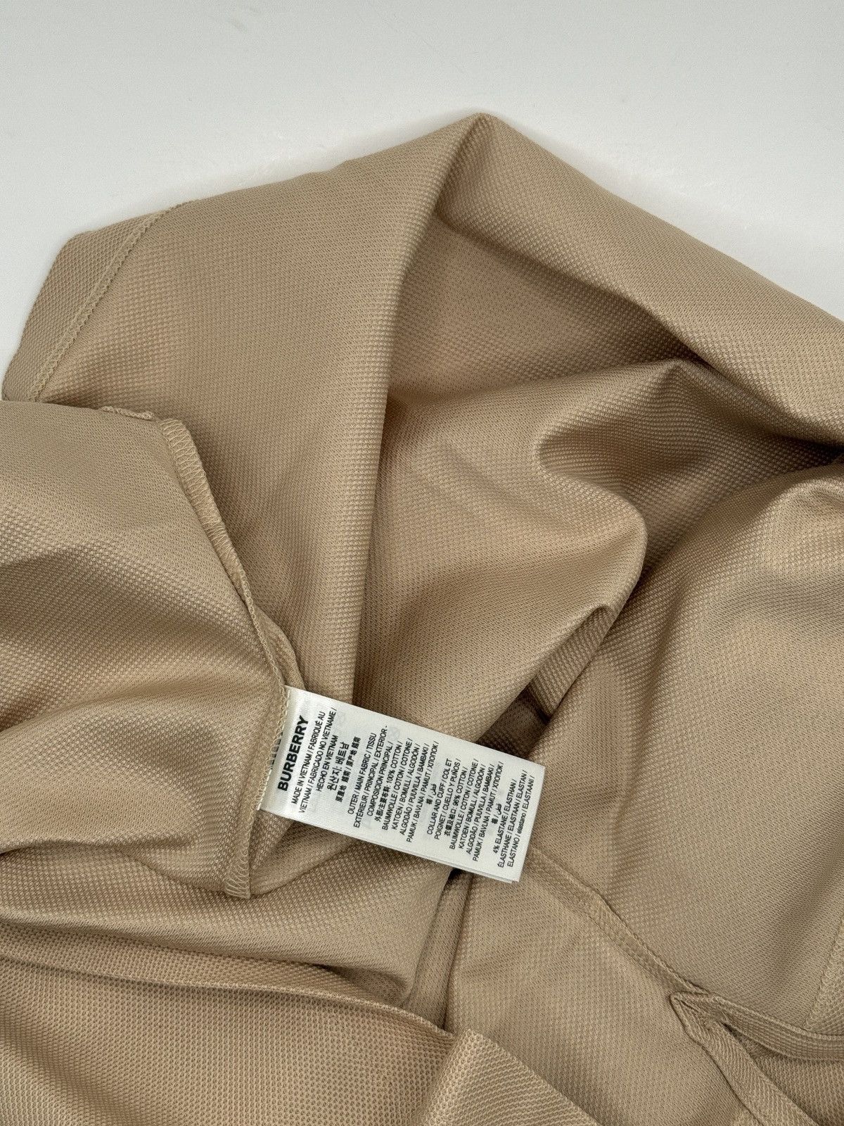 Burberry Burberry Polo Tee Shirt Soft Fawn M Size US M / EU 48-50 / 2 - 5 Thumbnail