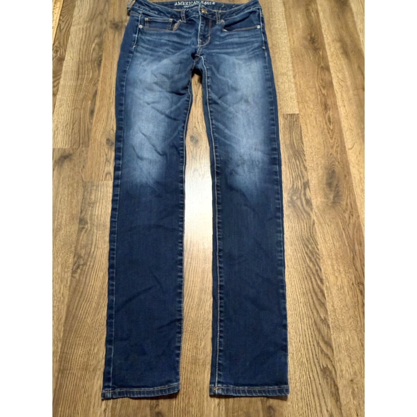 American Eagle Outfitters VINTAGE? American Eagle Outfitters Jeans Womens 4 Blue Denim Mid Rise Skinny 5-Pocket 90s Theme Womens Jeans Size 27" / US 4 / IT 40 - 3 Thumbnail