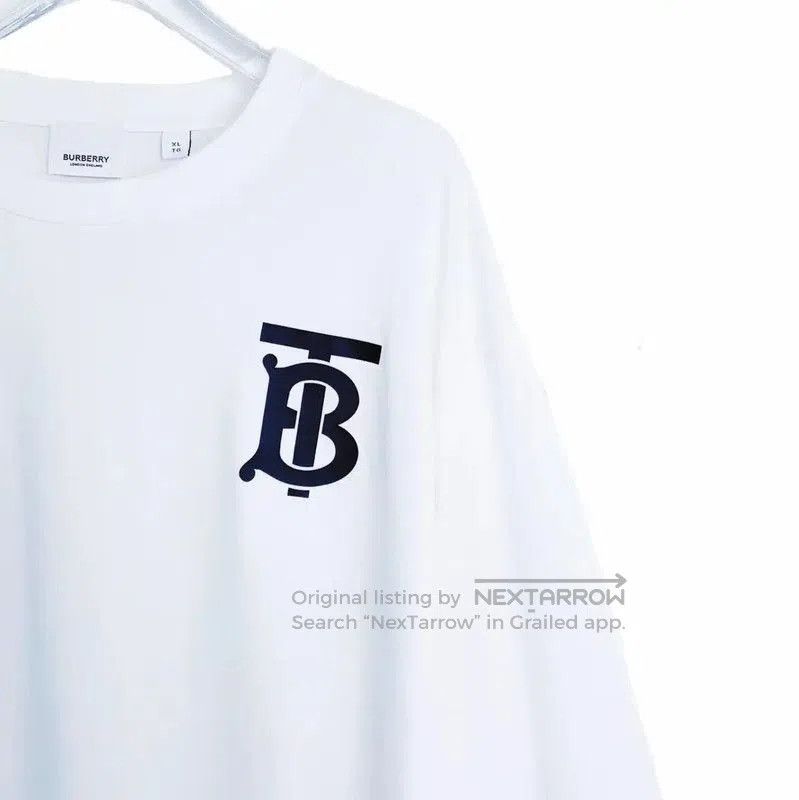 Burberry Burberry White Cotton Long Sleeve Tshirt. Size US XL / EU 56 / 4 - 4 Thumbnail