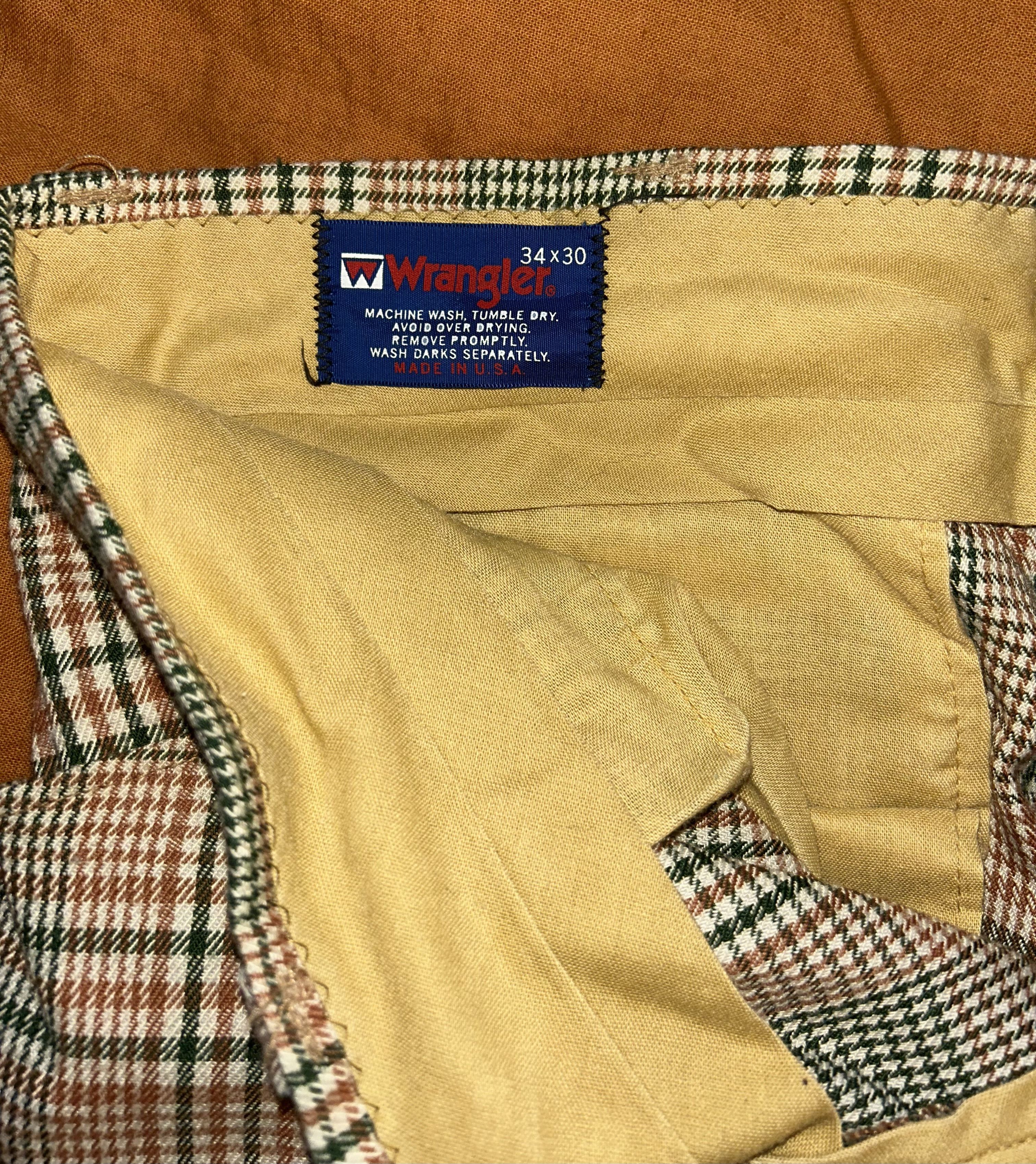 Wrangler VTG 1970s Wrangler Wide Leg Trousers Size US 34 / EU 50 - 2 Thumbnail