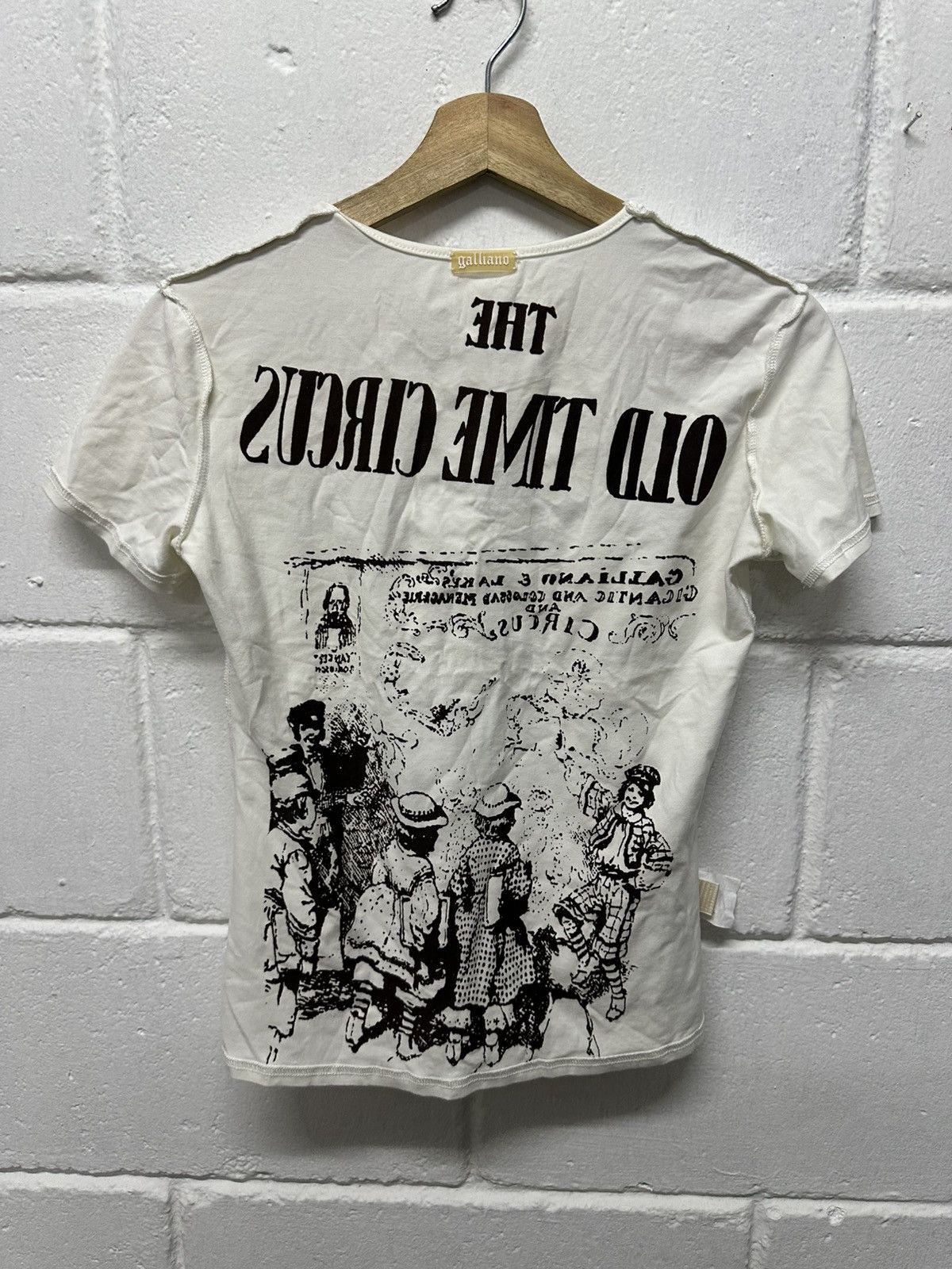 John Galliano S/S 1997 John Galliano “The Circus Collection” Dirty T-Shirt Size S / US 4 / IT 40 - 3 Thumbnail