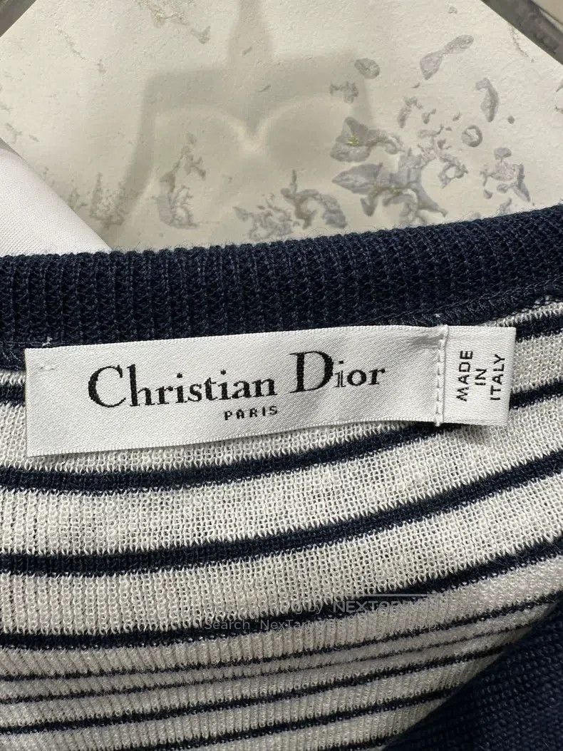 Dior Dior 24 autumn and winter new striped navy collar knitted Size XS / US 0-2 / IT 36-38 - 3 Thumbnail
