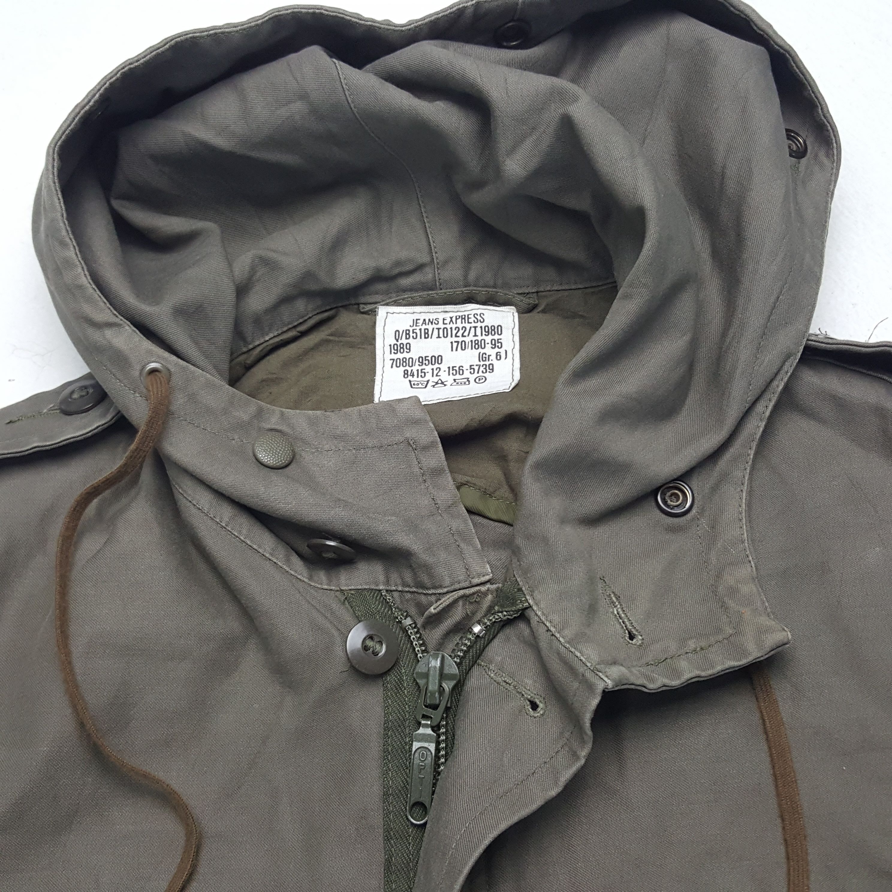 Vintage Vintage Jean Express Germany Military Army Hoodies Jacket Size US L / EU 52-54 / 3 - 4 Thumbnail