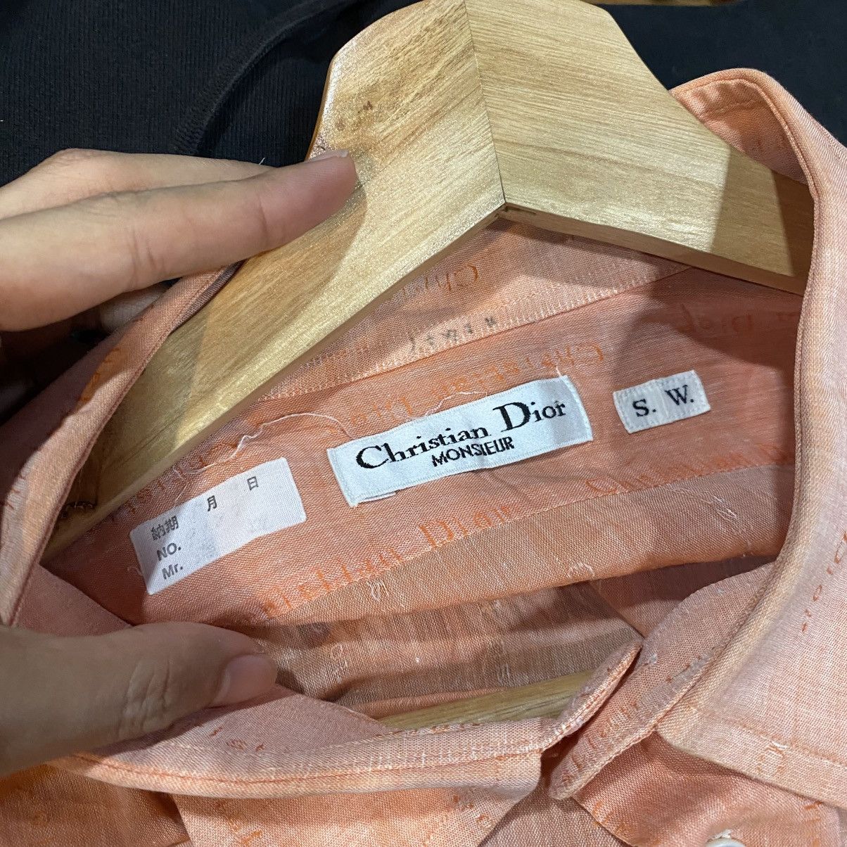 Christian Dior Monsieur × Vintage VINTAGE‼️Christian Dior Monsieur Full Spell Out Design Shirts Size US XL / EU 56 / 4 - 13 Thumbnail