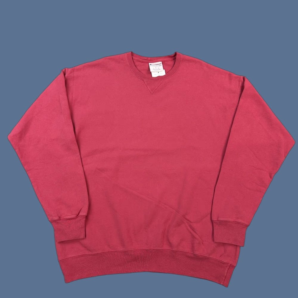 Champion VINTAGE Champion Sweatshirt Mens Large Berry Fleece Blank Crewneck Pullover Deadstock Pink 90s Classic Outdoor Retro Sports Mens Sweatshirt Size US L / EU 52-54 / 3 - 1 Thumbnail
