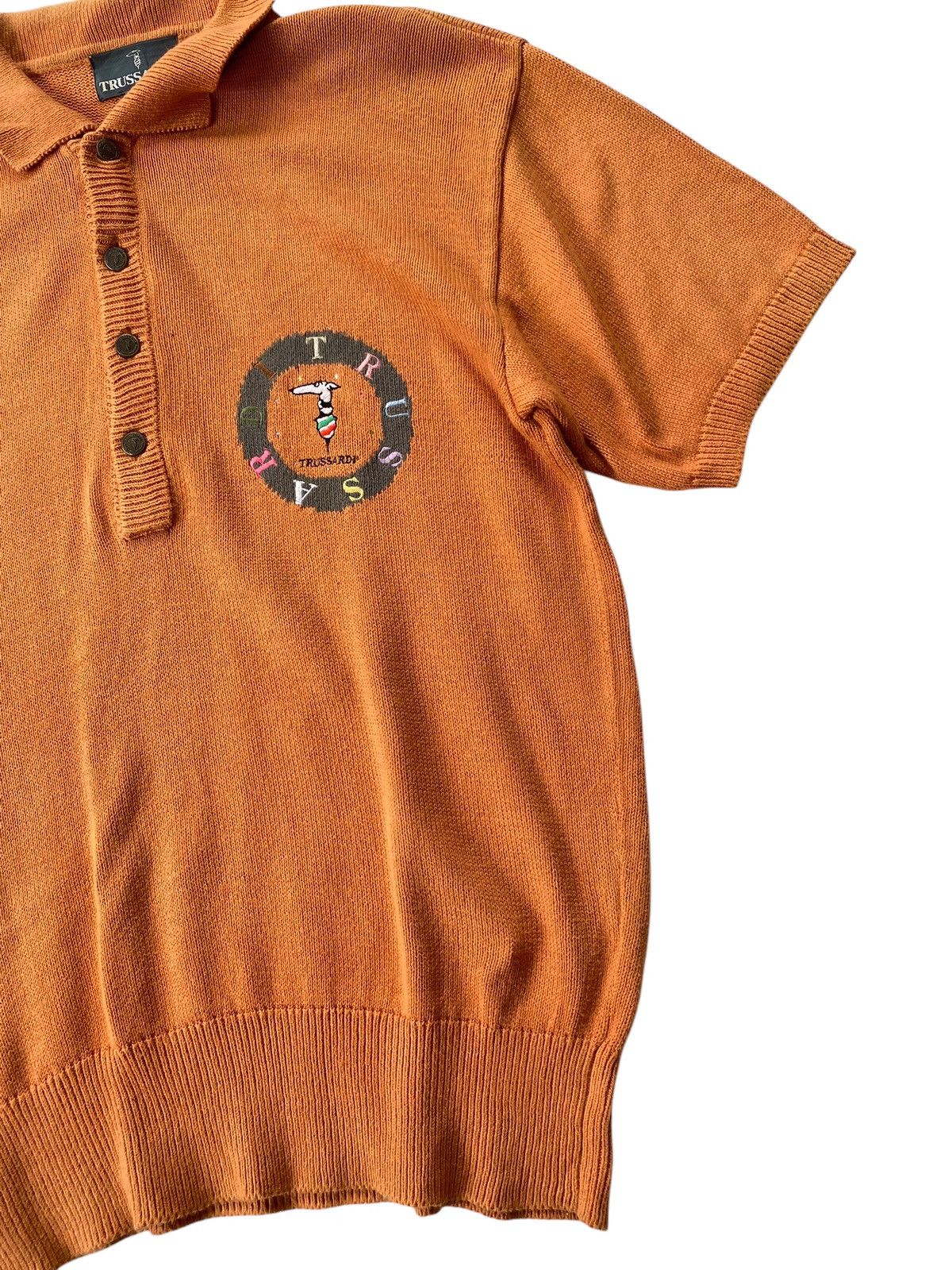 Trussardi × Vintage Vtg Trussardi Polos Knitwear Size US L / EU 52-54 / 3 - 5 Thumbnail