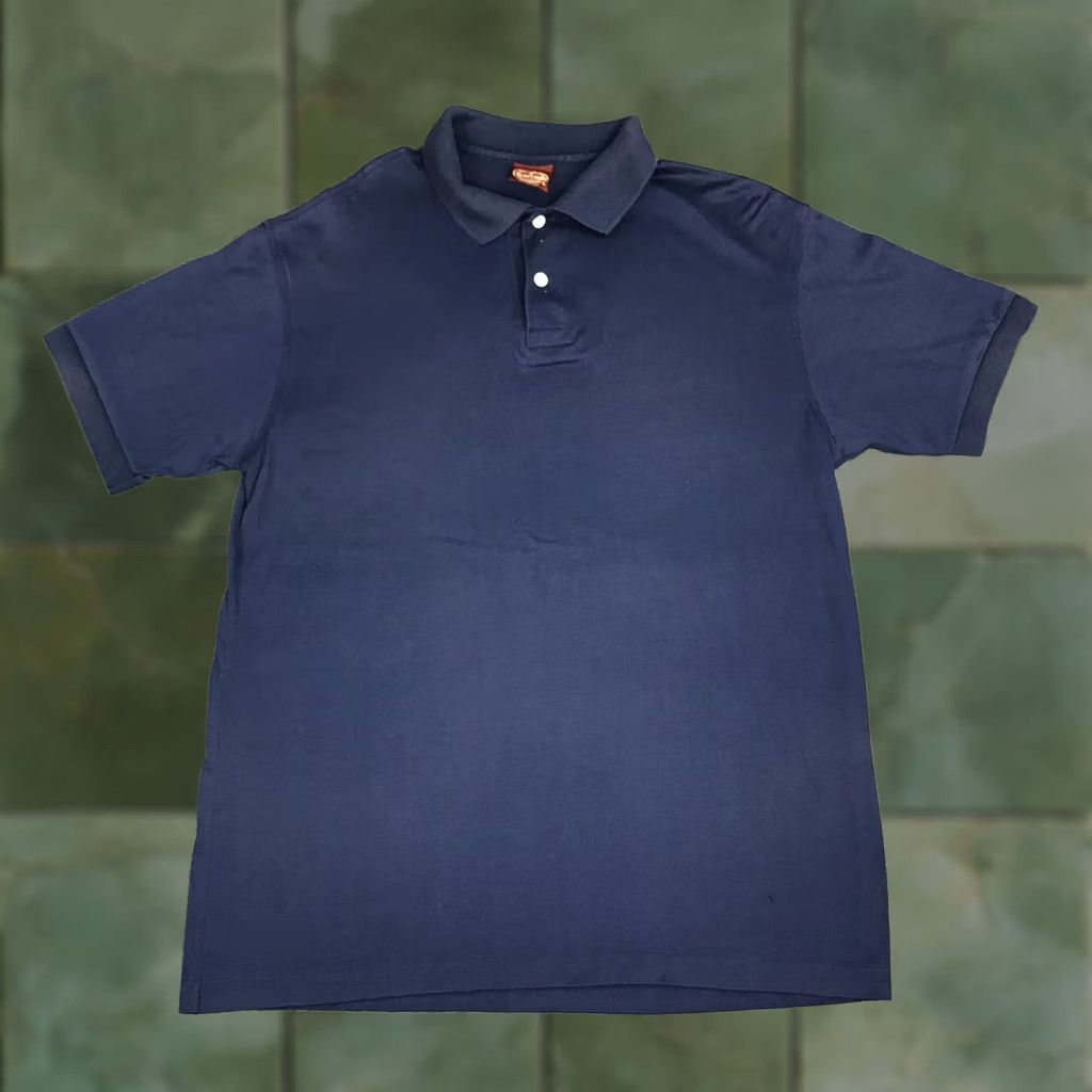 Vintage VINTAGE Cross Creek Polo Shirt Mens Medium Navy Blue 100% Cotton Made In USA CrosS Creek Polo Shirt Size US M / EU 48-50 / 2 - 1 Thumbnail